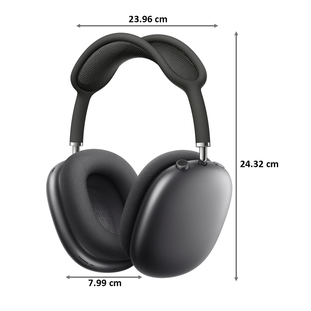 Apple AirPods Max MGYH3HN/A Over-Ear Wireless Headphone with Mic (Bluetooth  Spatial Audio, Space Grey)