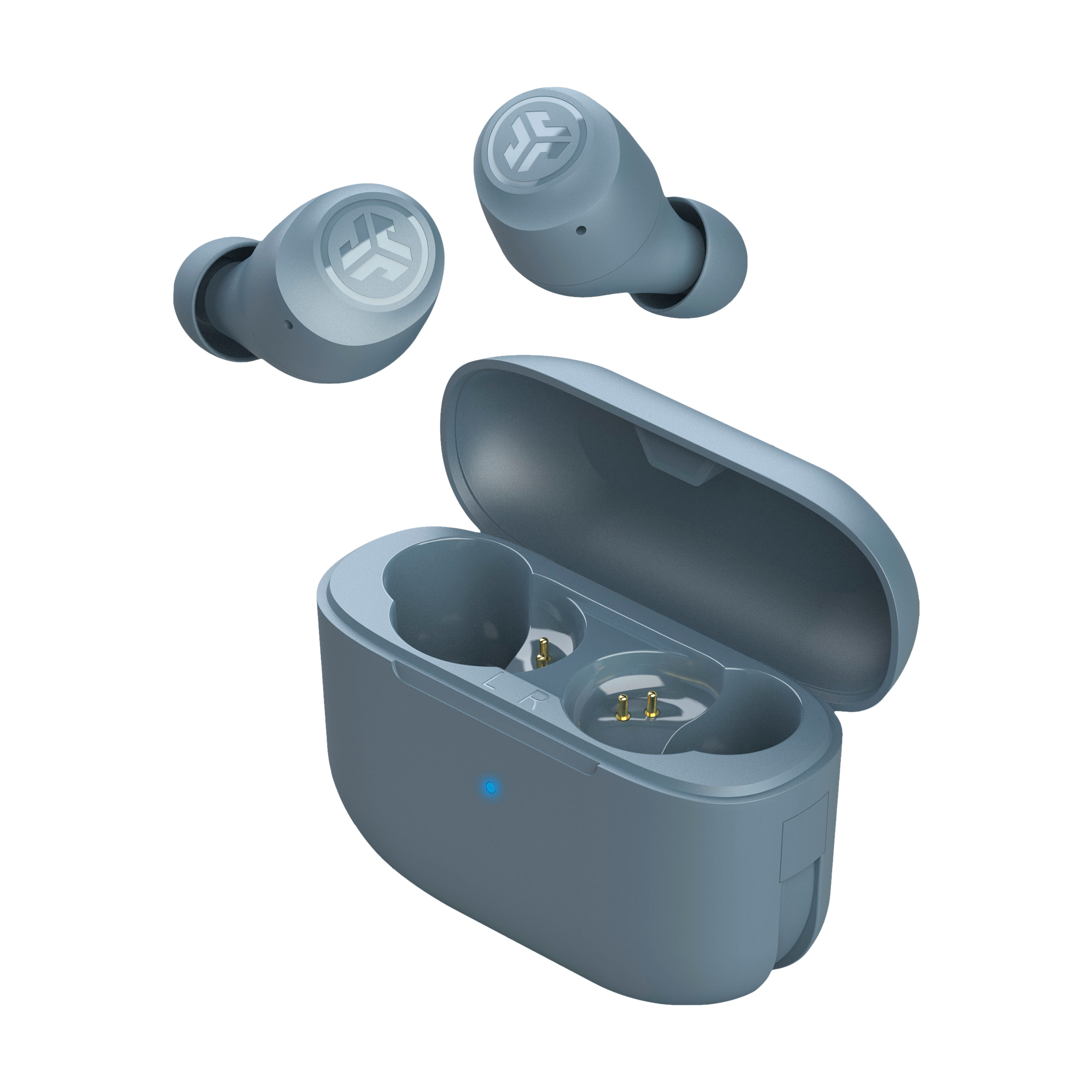 JLAB Go Air Pop IEUEBGAIRPOPRSLT12 TWS Earbuds (IPX4 Sweat & Water Resistant, 32 Hours Playback, Slate)