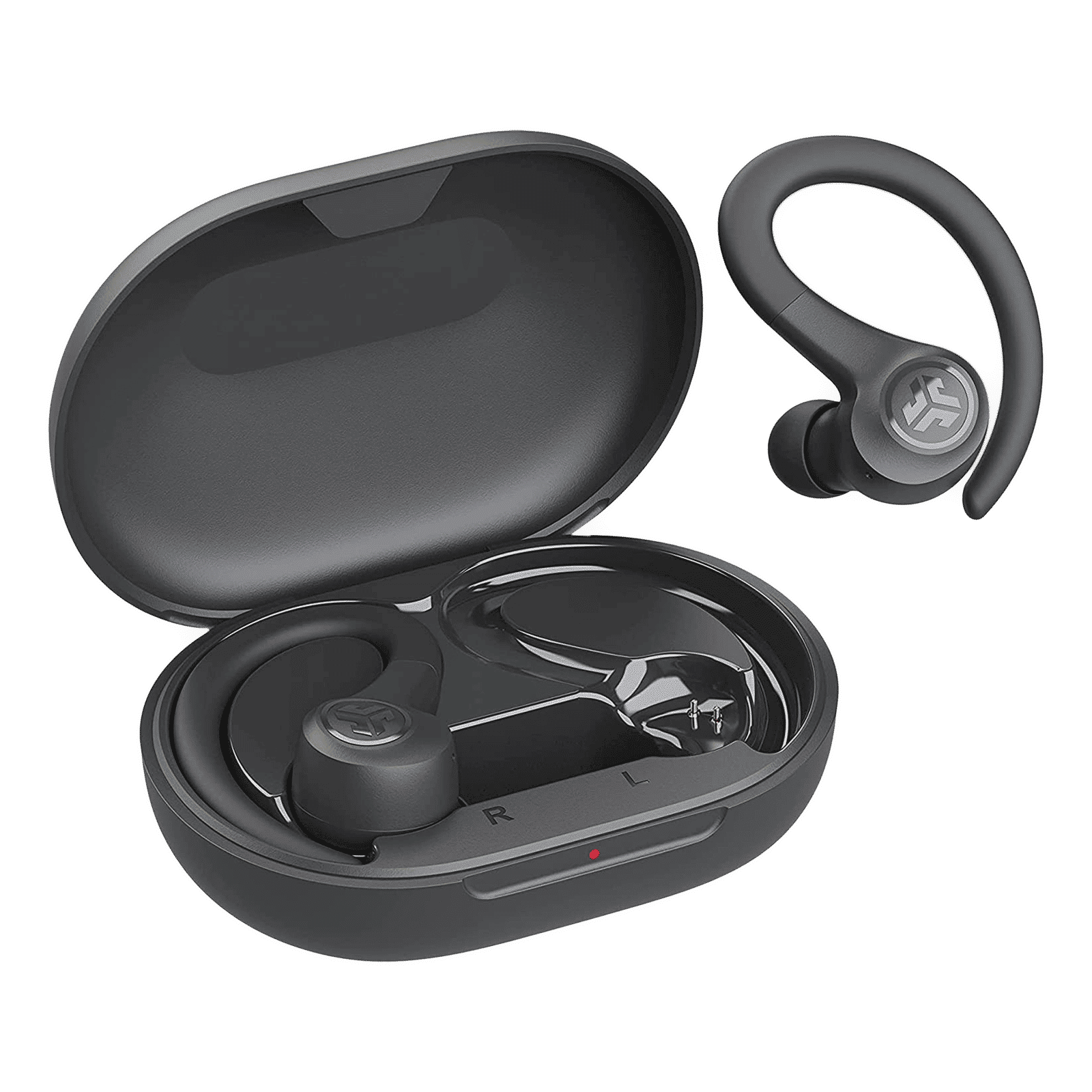 JLAB Go Air Sport IEUEBGAIRSPRTRBLK1 TWS Earbuds (IP55 Water & Sweat Resistant, 32 Hours Playback, Graphite)