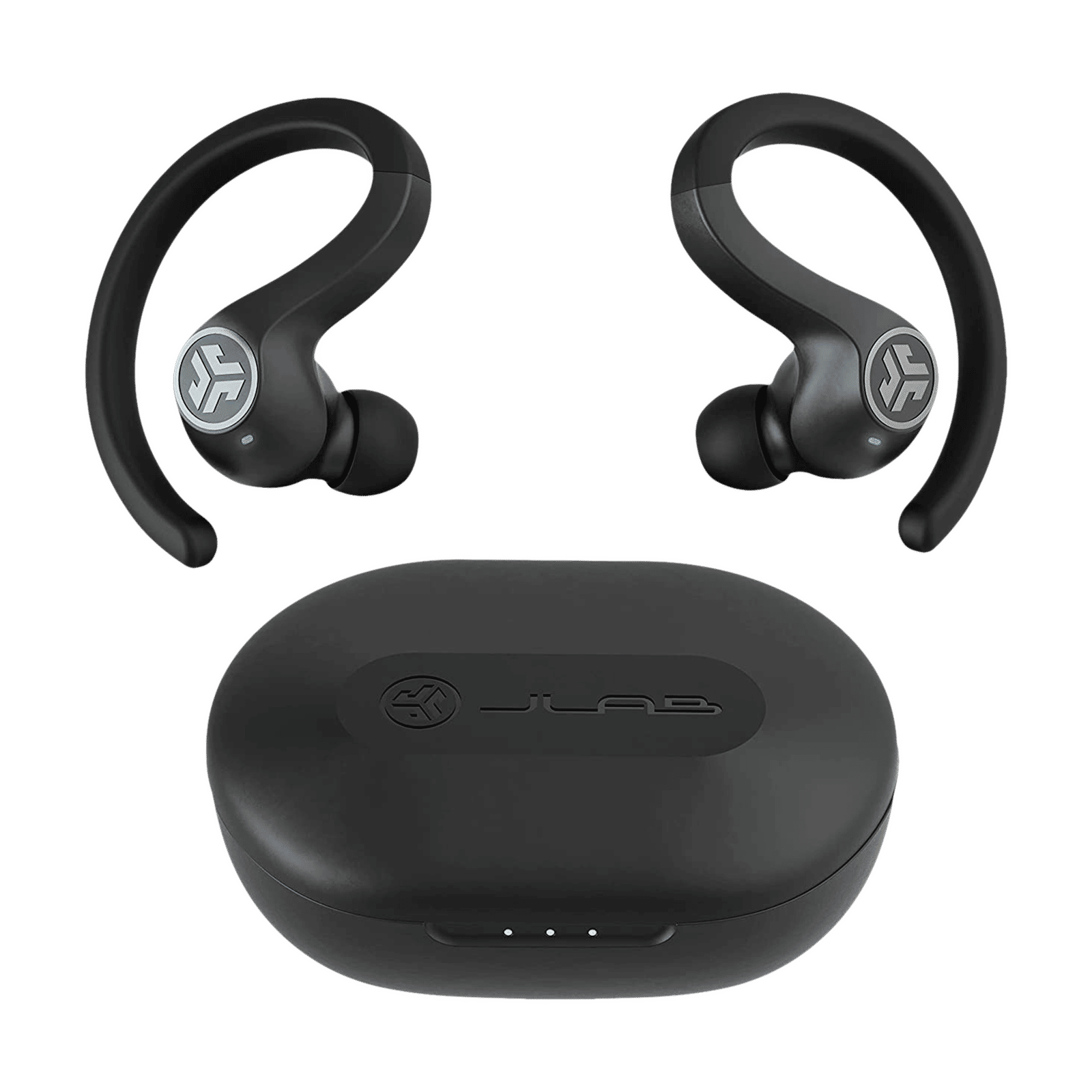 JLAB JBuds Air Sport IEUEBJBAIRSPRTRBLK TWS Earbuds (IP66 Sweat & Water Resistant, 40 Hours Playback, Black)