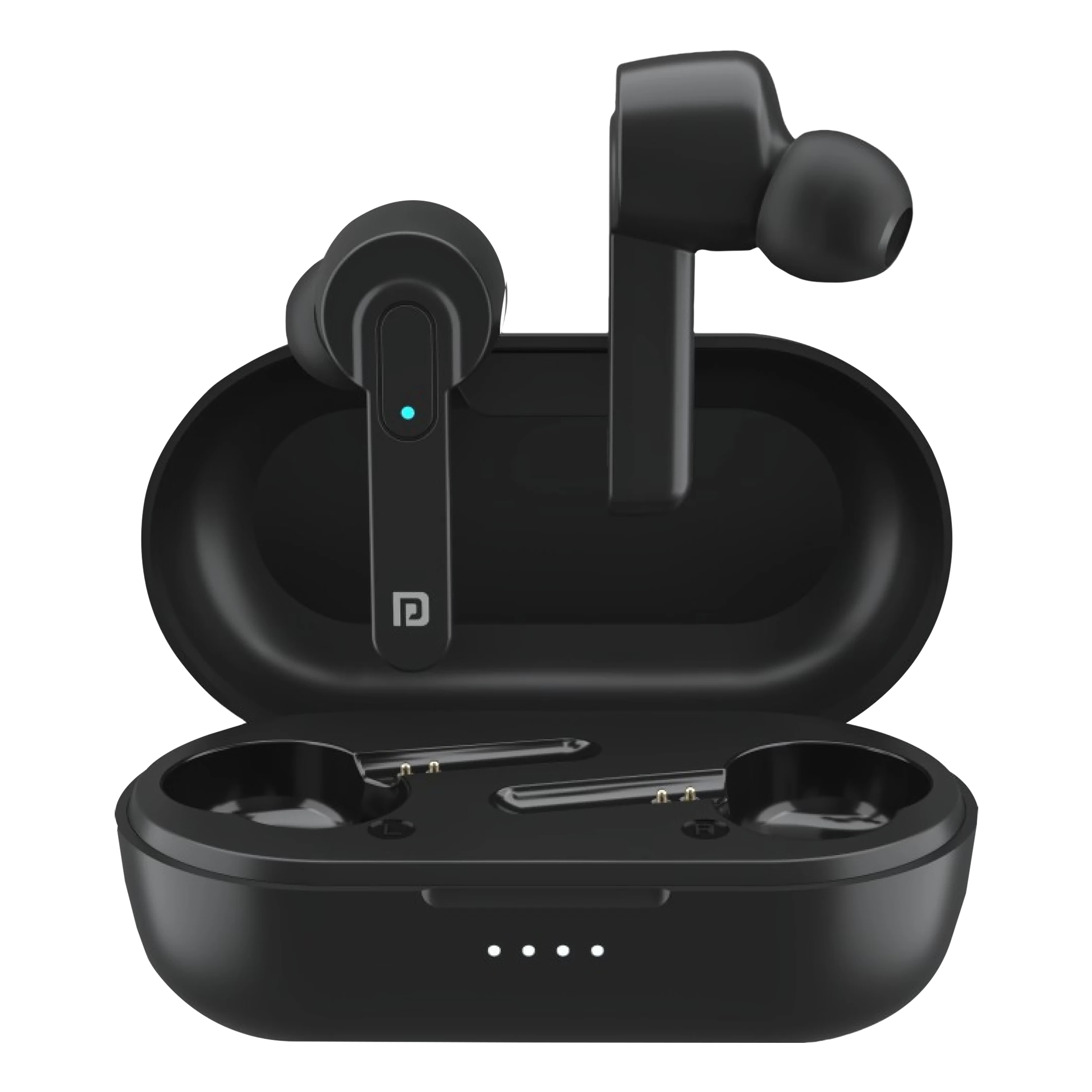 PORTRONICS Harmonics Twins 24 POR-1416 TWS Earbuds (Upto 15 Hours Playback,  Black)