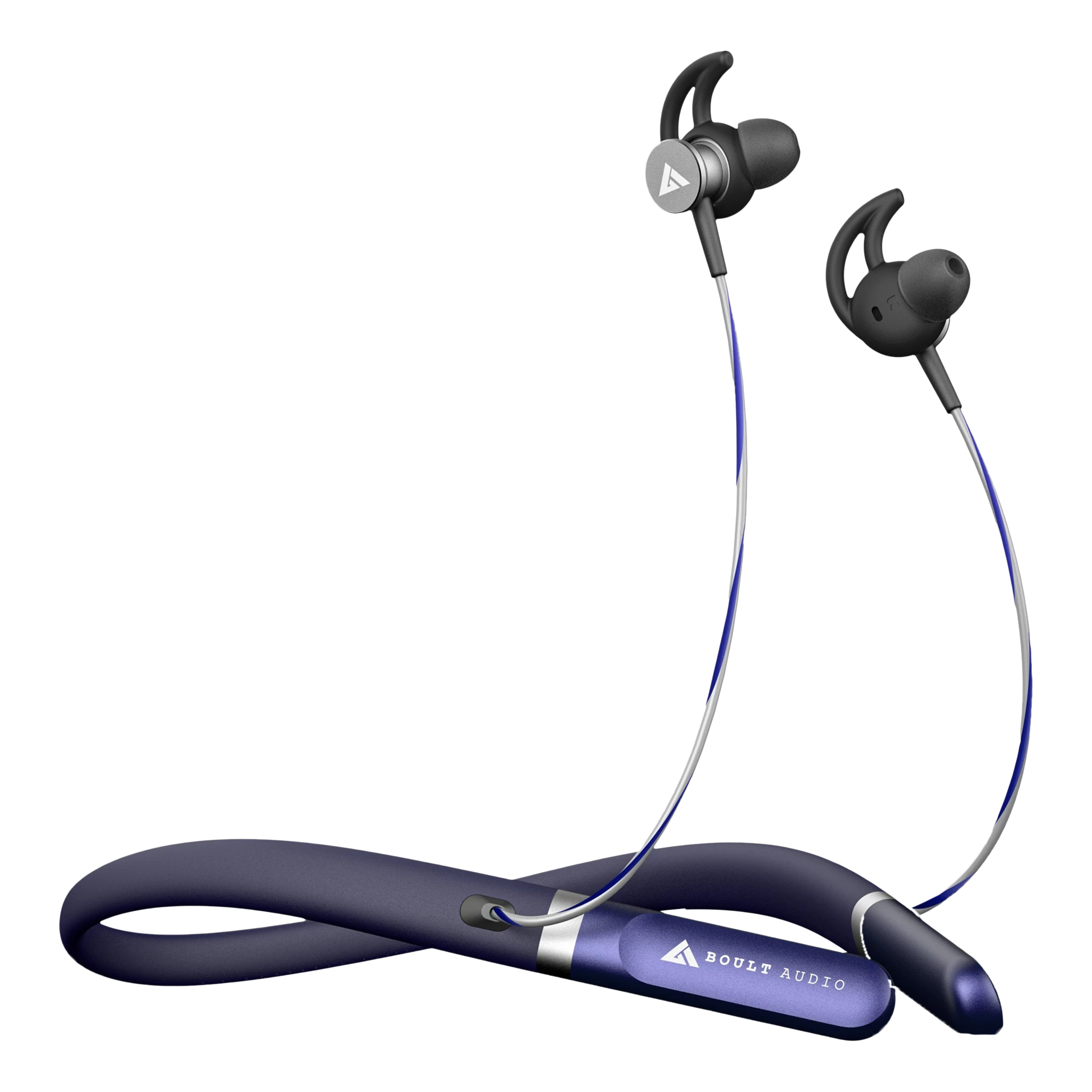 GOBOULT ProBass Fcharge Neckband with Environmental Noise Cancellation  (IPX5 Water Resistant, Upto 40 Hours Playback, Blue)