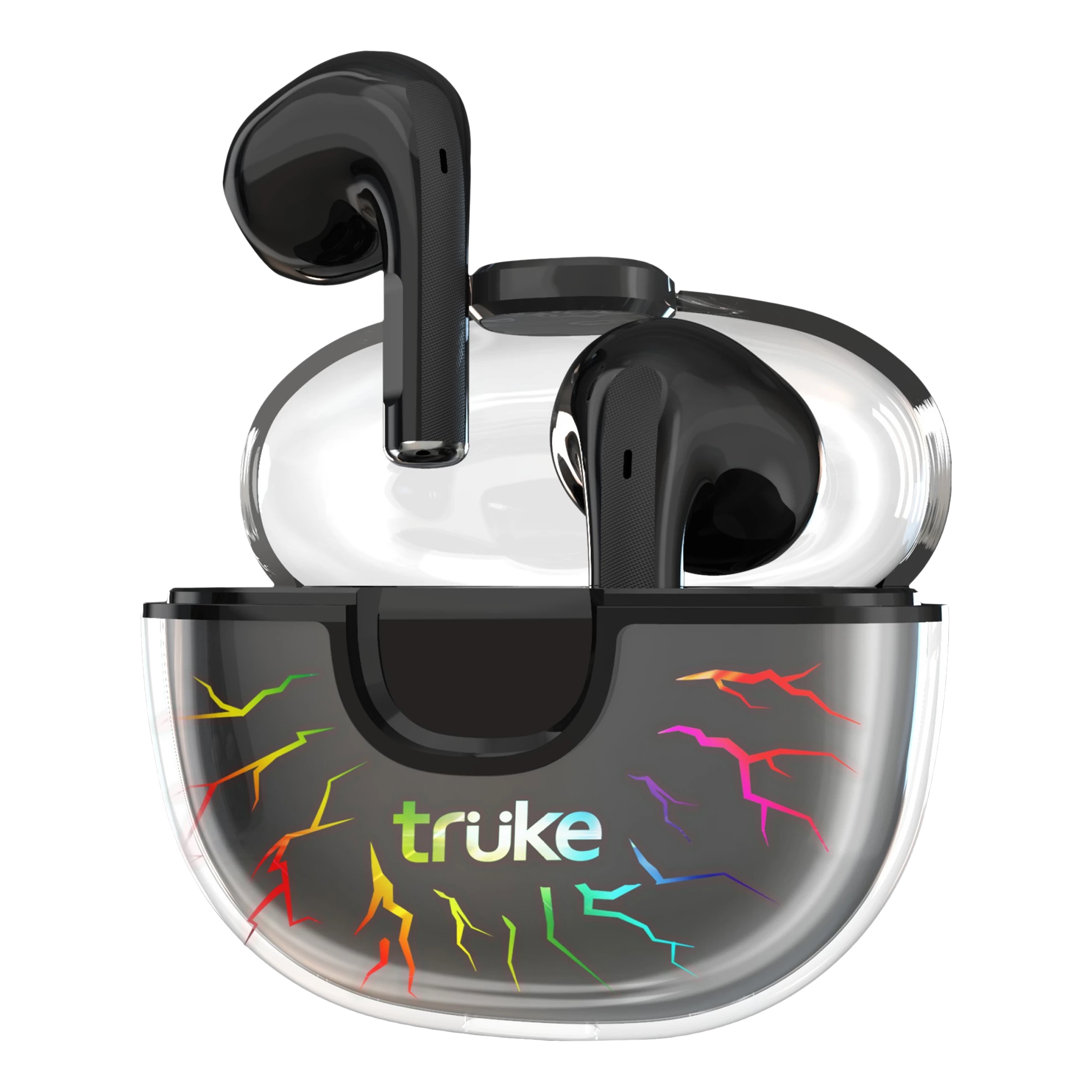 truke BTG Alpha TWS Earbuds with Environmental Noise Cancellation (Water  Resistant, 40ms Low Latency Gaming, Black)
