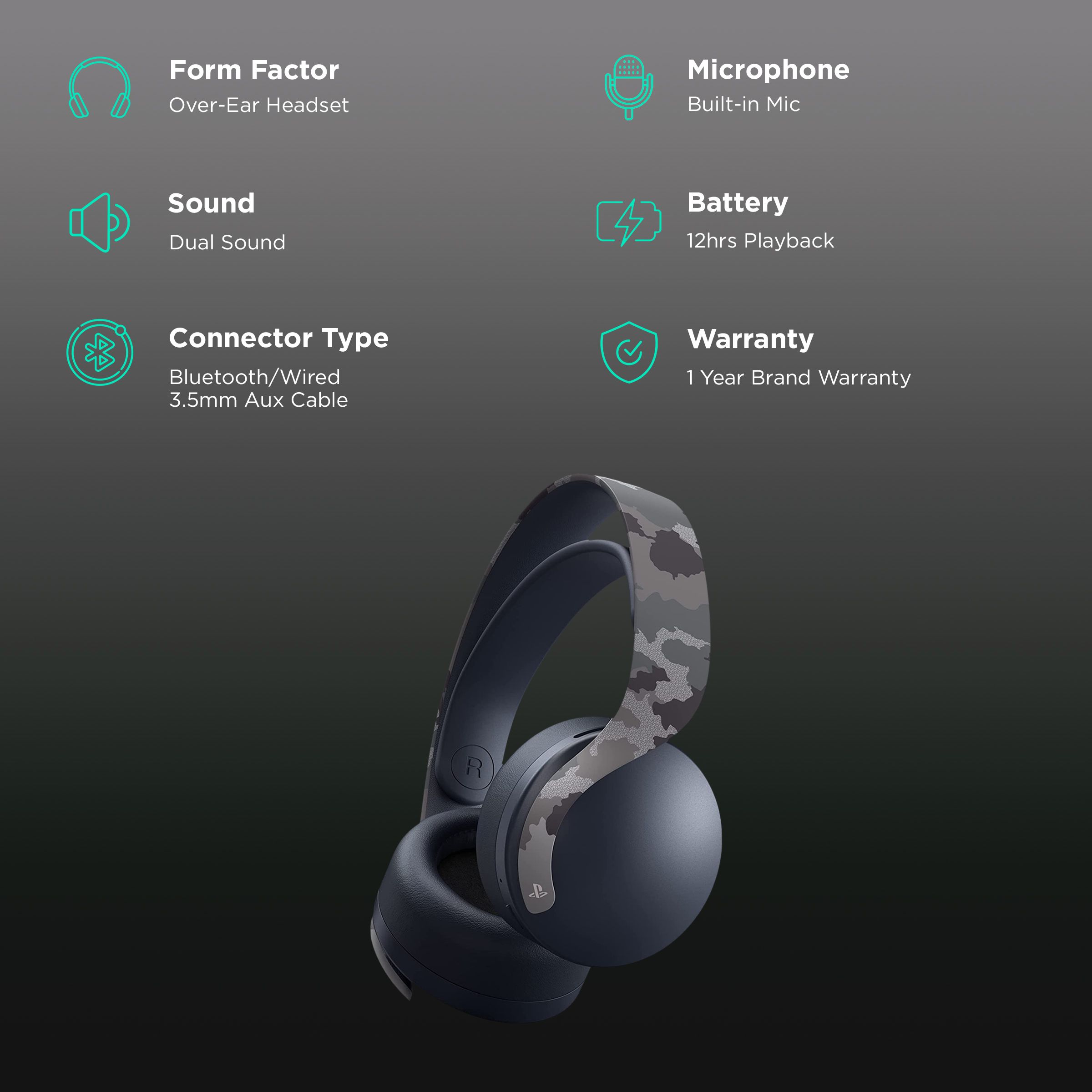 Buy Sony PlayStation Pulse 3D CFI-ZWH1F06 Bluetooth Gaming Headset