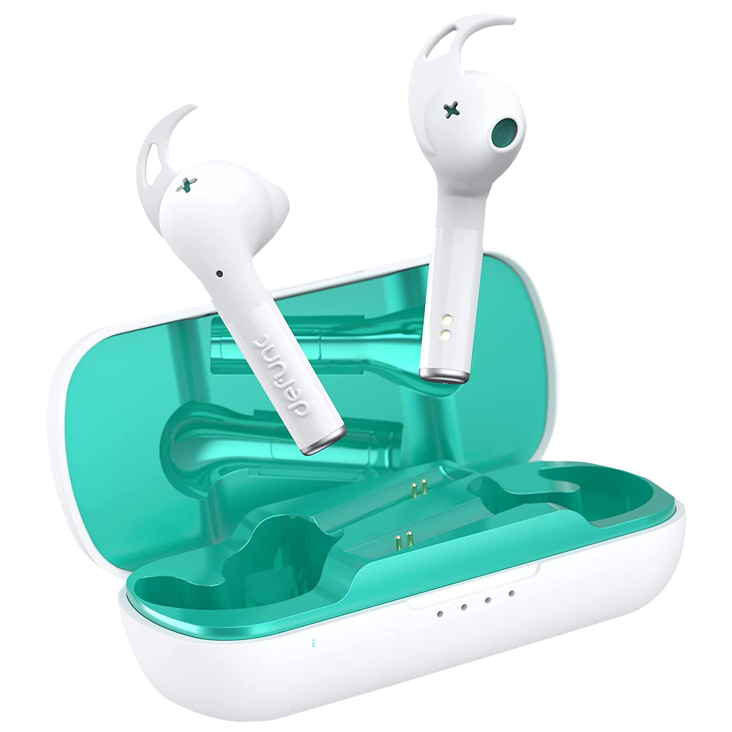 defunc True Sport IT009760892 TWS Earbuds with Environmental Noise Cancellation (IPX5 Water Resistant, Deep Bass, White)