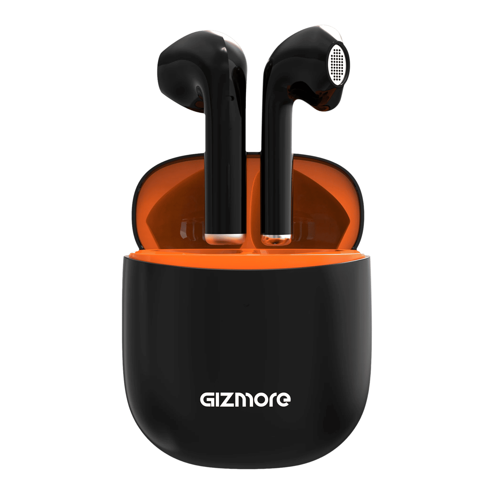 Gizmore 801 Air TWS Earbuds with Environmental Noise Cancellation (IPX5 Water Resistant, 25 Hours Playback, Black)