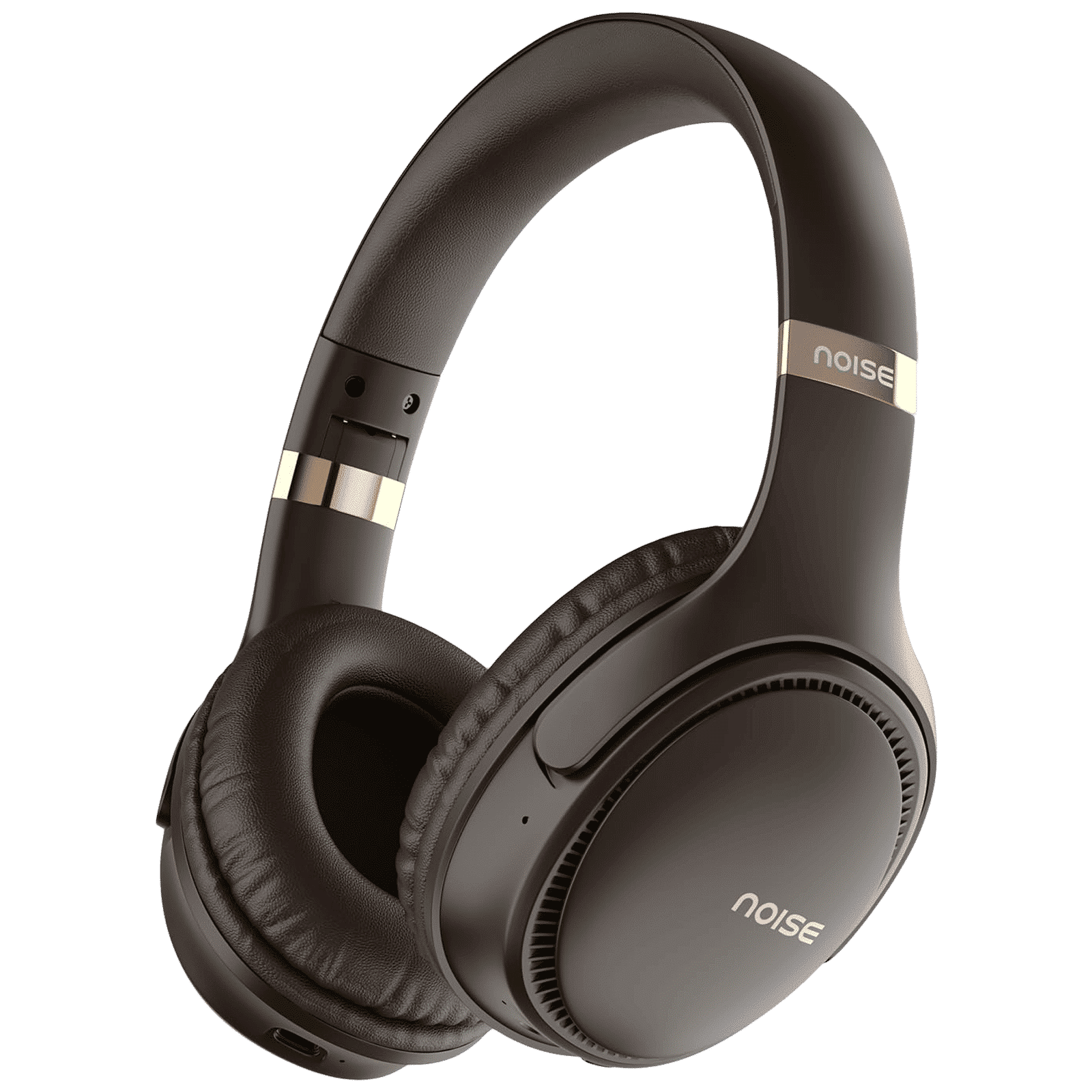 noise Three Bluetooth Headphone with Mic (Google Assistant Enabled, Over Ear, Chocolate Brown)