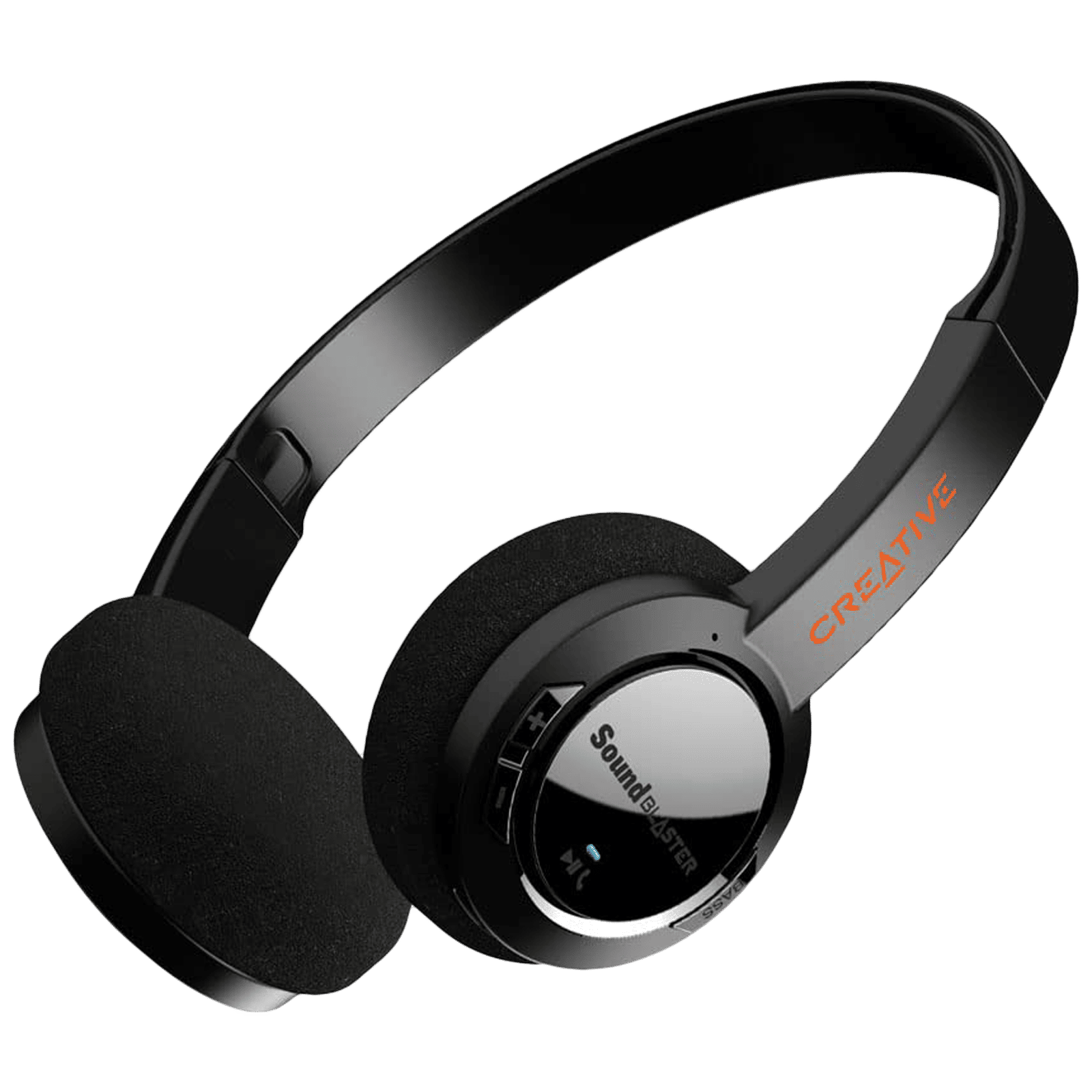 Creative Sound Blaster JAM V2 Bluetooth Headphone with Mic (Upto 22 Hours  Playback, On Ear, Black)
