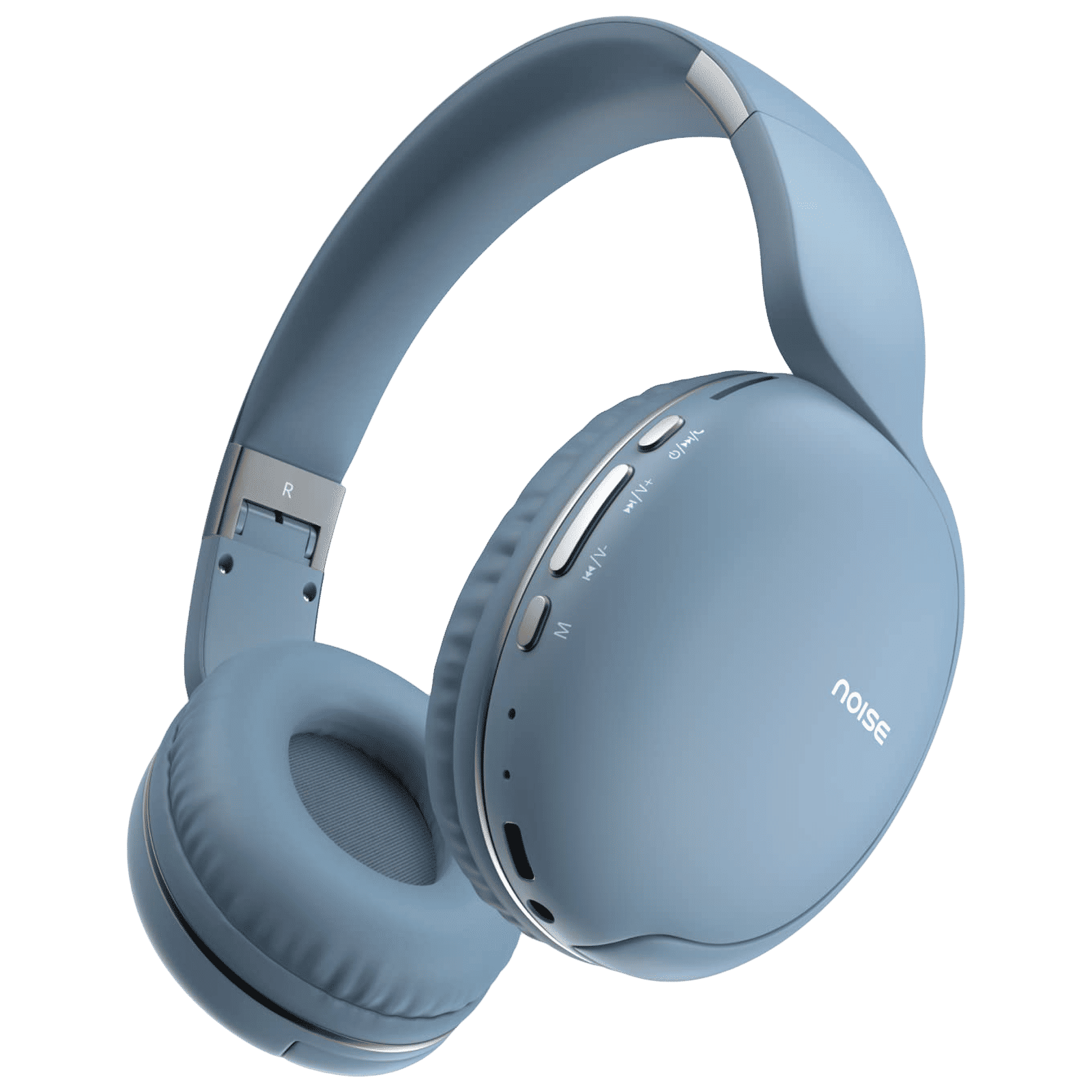 noise Two Bluetooth Headphone with Mic (Upto 50 Hours Playtime, Over Ear, Serene Blue)
