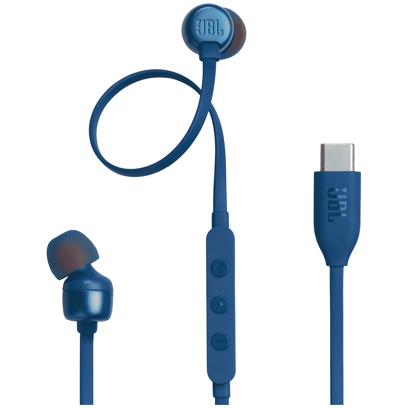 JBL T310C Wired Earphone with Mic (USB Type-C Connector, In Ear, Blue)
