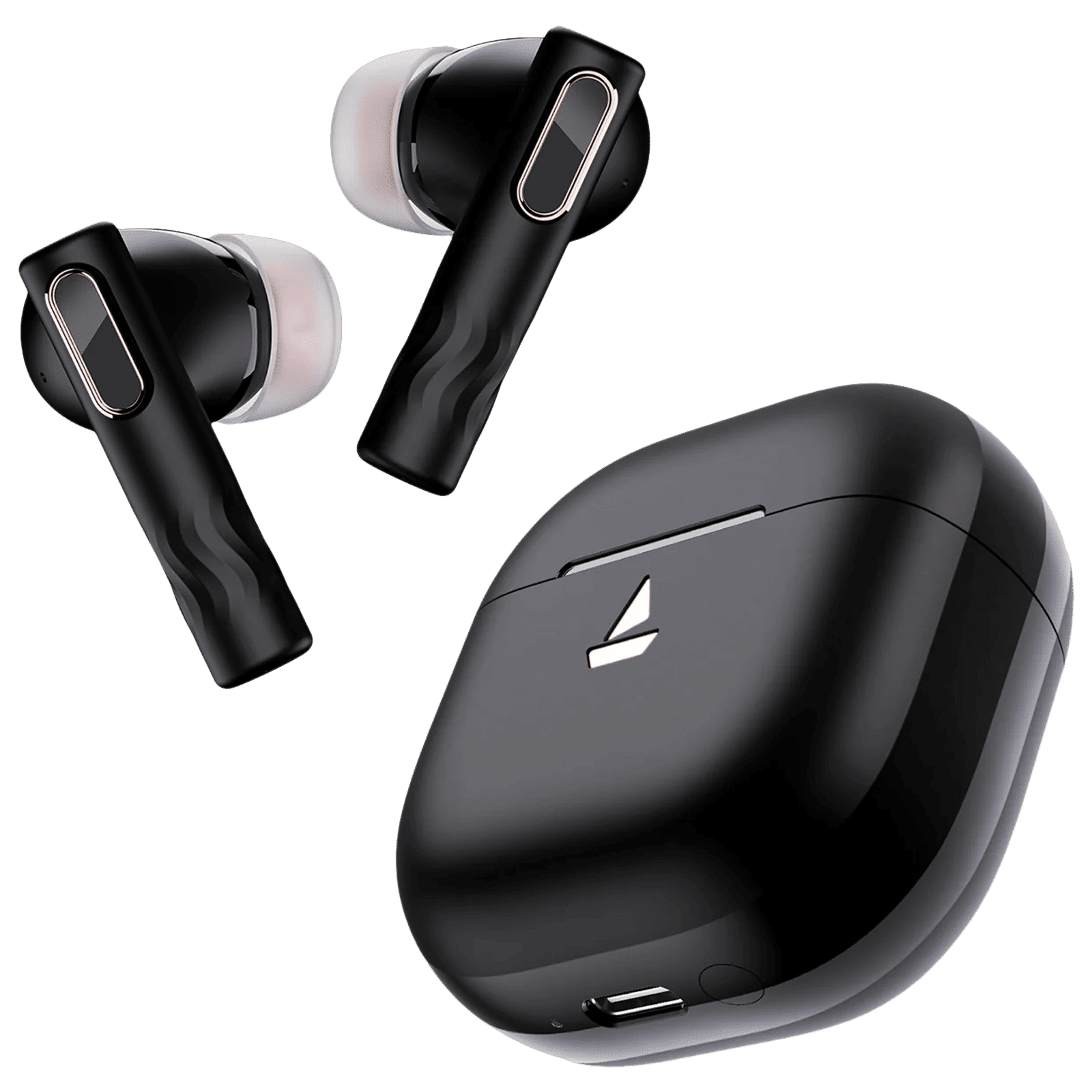 boAt Nirvana Nebula TWS Earbuds with Active Noise Cancellation (IPX5 Sweat & Water Resistant, Fast Charge, Mistique Black)