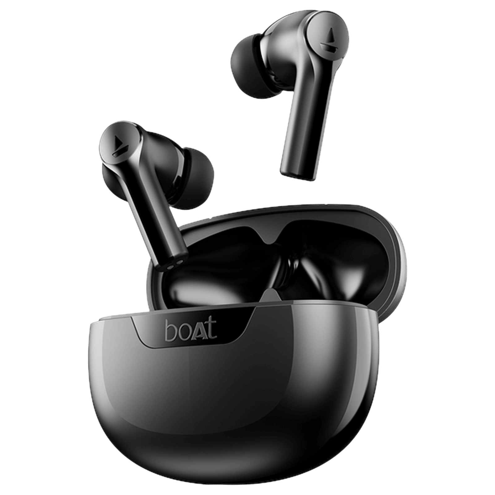 boAt Airdopes 300 TWS Earbuds with AI Environmental Noise Cancellation (IPX4 Water Proof, Splash & Sweat Resistance, 50 Hours Playback, Gunmetal Black)