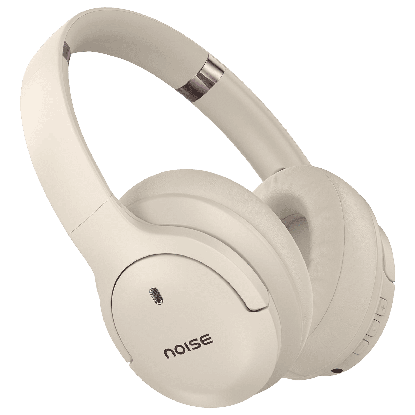 noise Airwave Max 4 Bluetooth Headphone with Mic (Ultra Low Latency, Over Ear, Calm Beige)