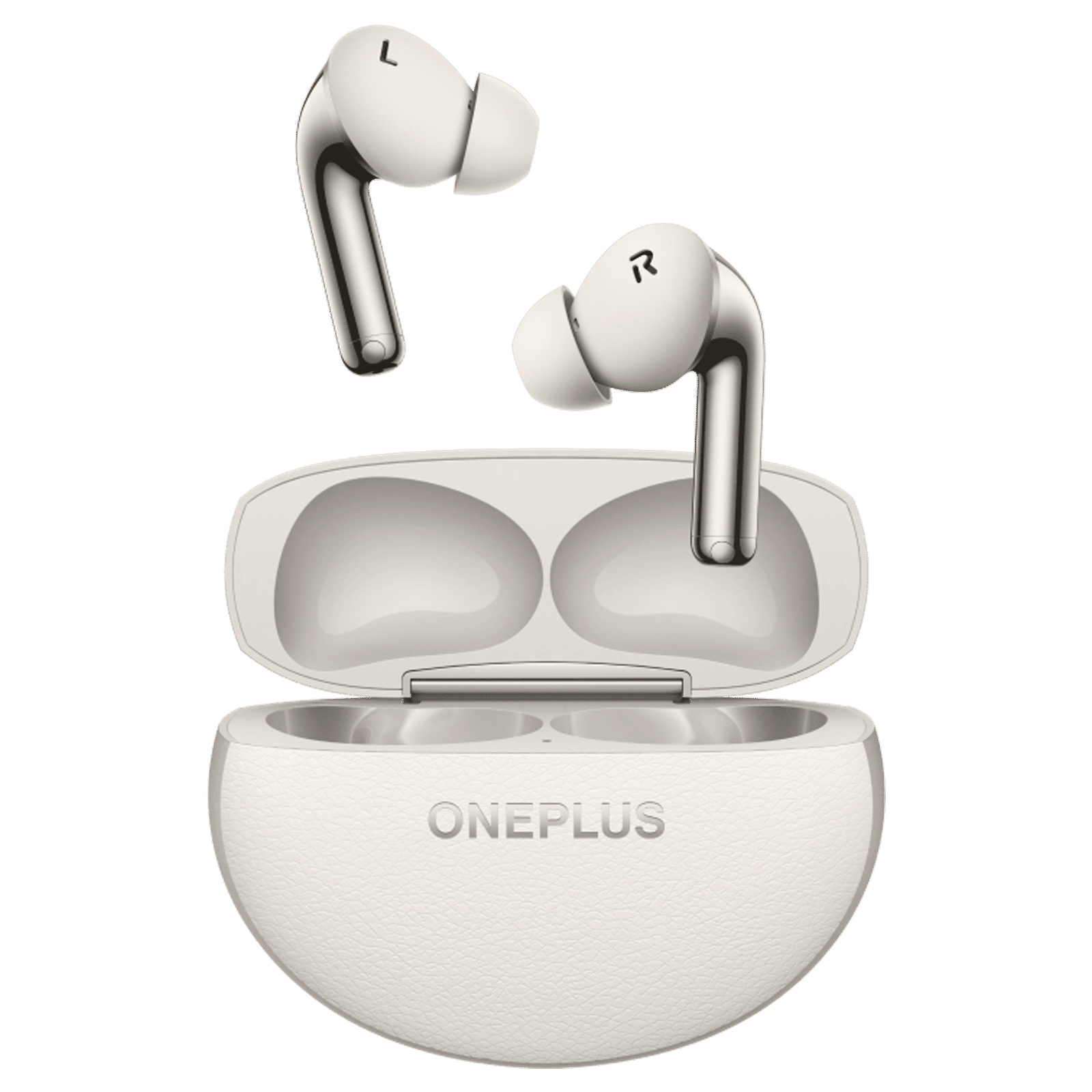 OnePlus Buds Pro 3 TWS Earbuds with Adaptive Noise Cancellation (IP55 Dust Resistant, 43 Hours Playback, Lunar Radiance)