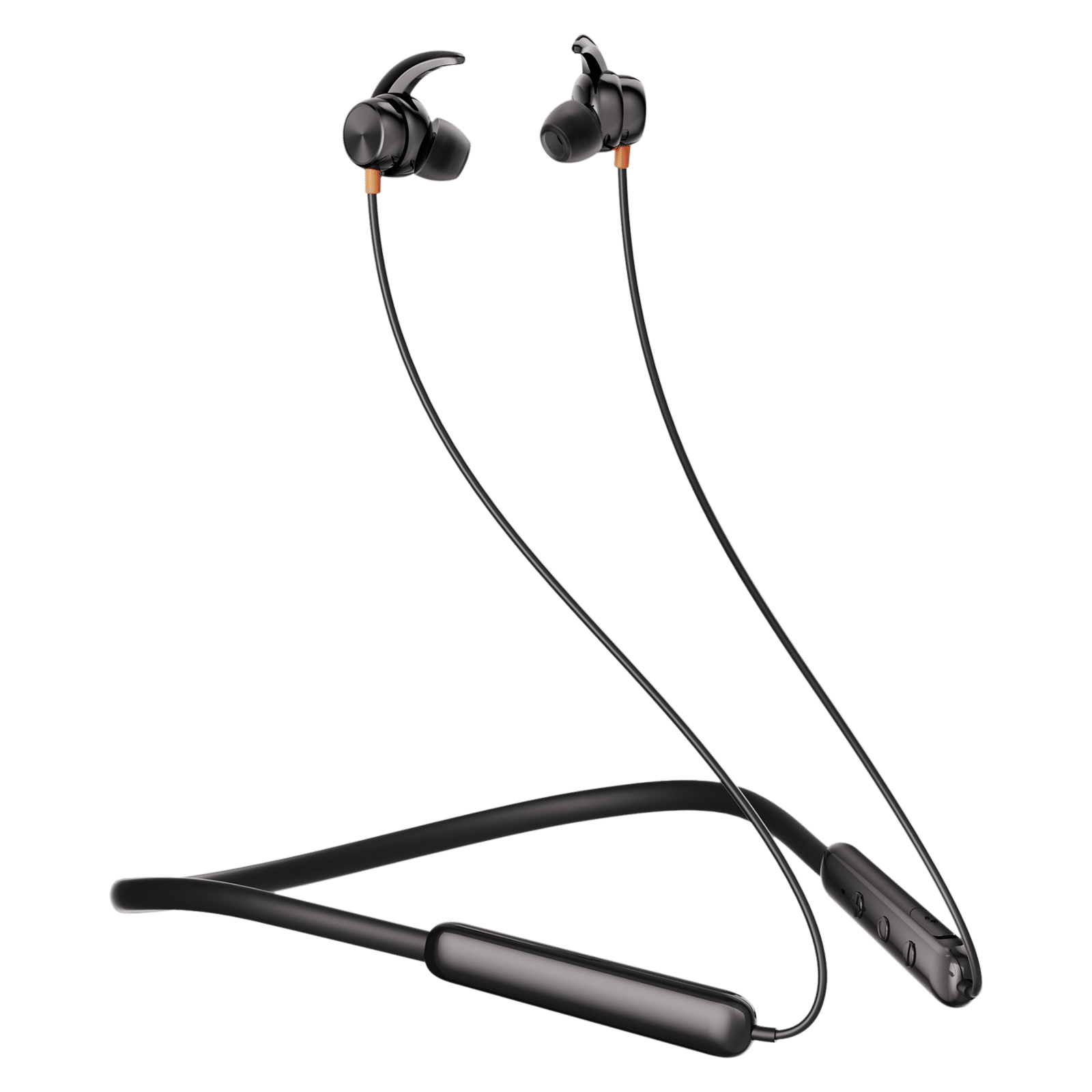 Itel N35 PRO IEB-35 Neckband (IPX5 Water Resistant, 10mm Bass Boost Driver, Black)