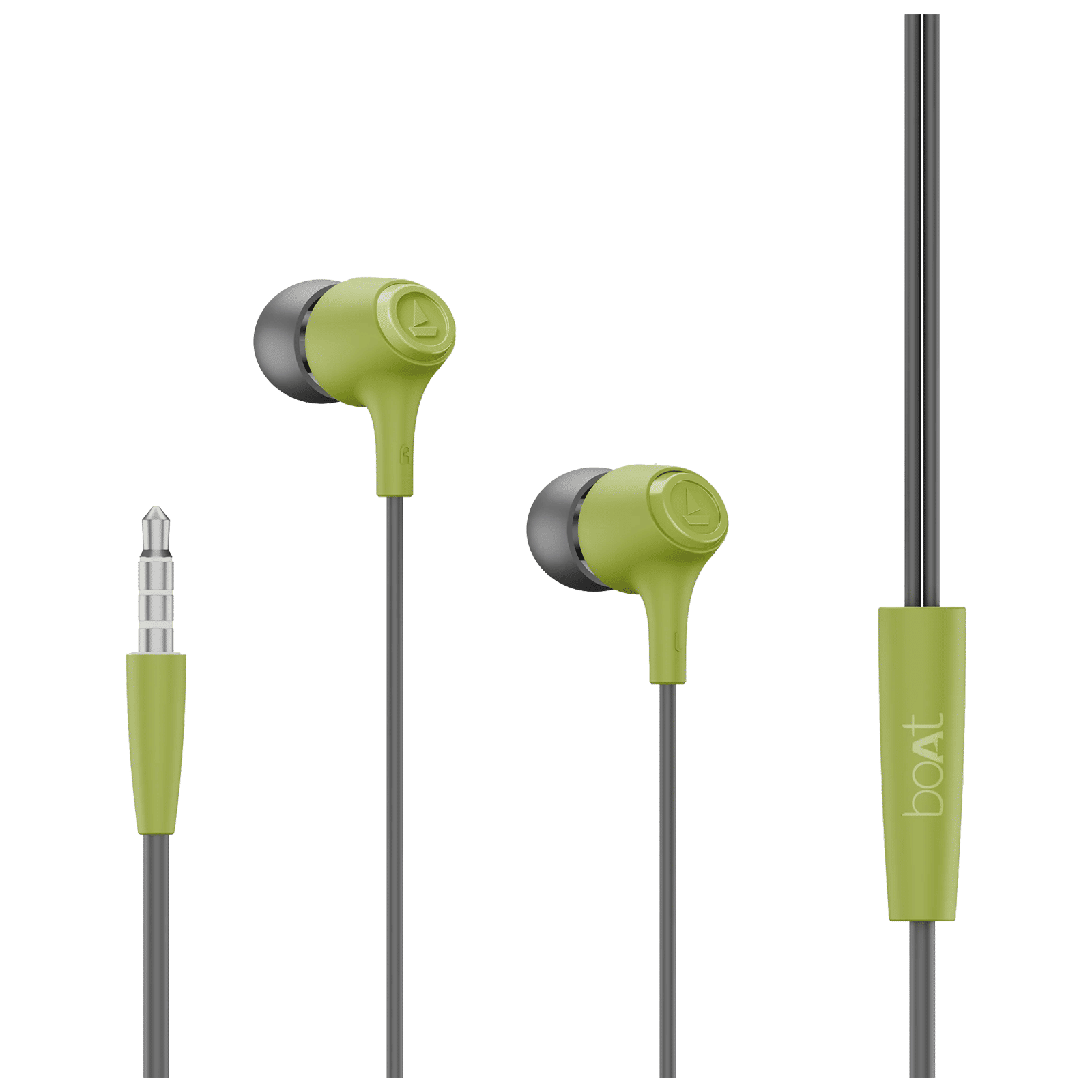 boAt Bassheads 95 Wired Earphone with Mic (3.5mm Connector, In Ear, Spirit Lime)