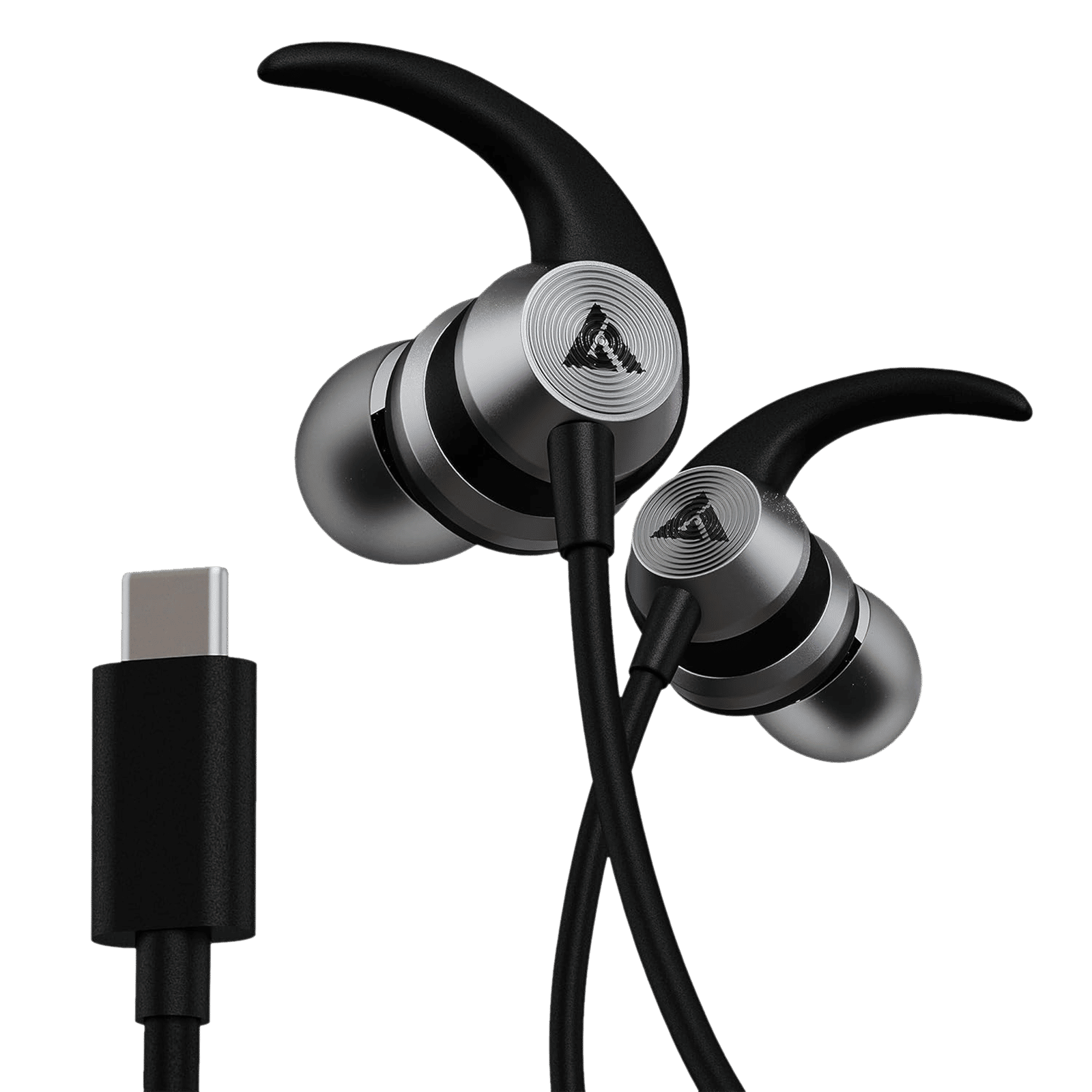 BOULT AUDIO X1 Pro Wired Earphone with Mic (USB Type-C Connector, In Ear, Black)