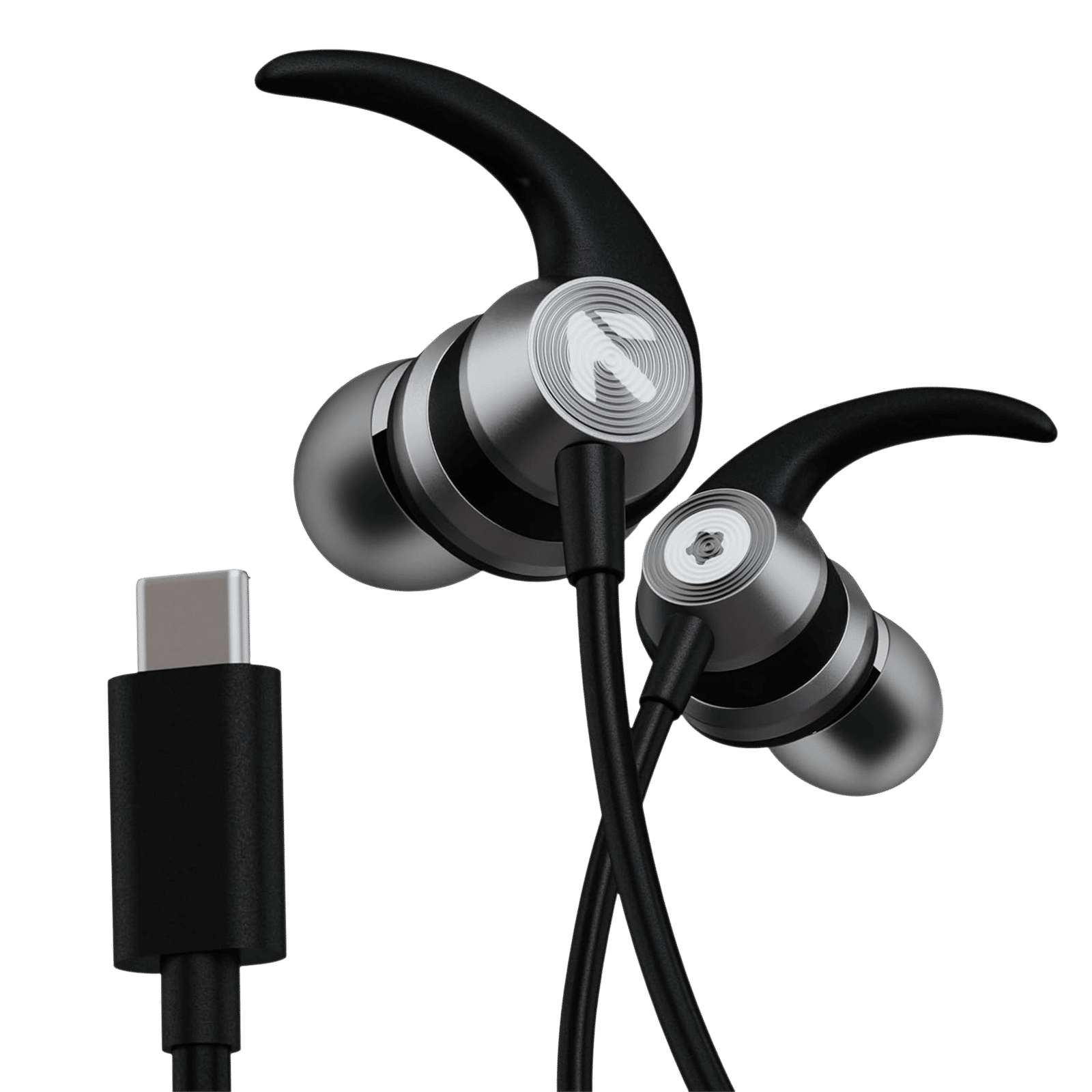 GOBOULT (formerly Boult) X1 Pro Wired Earphone with Mic (USB Type-C Connector, In Ear, Black)