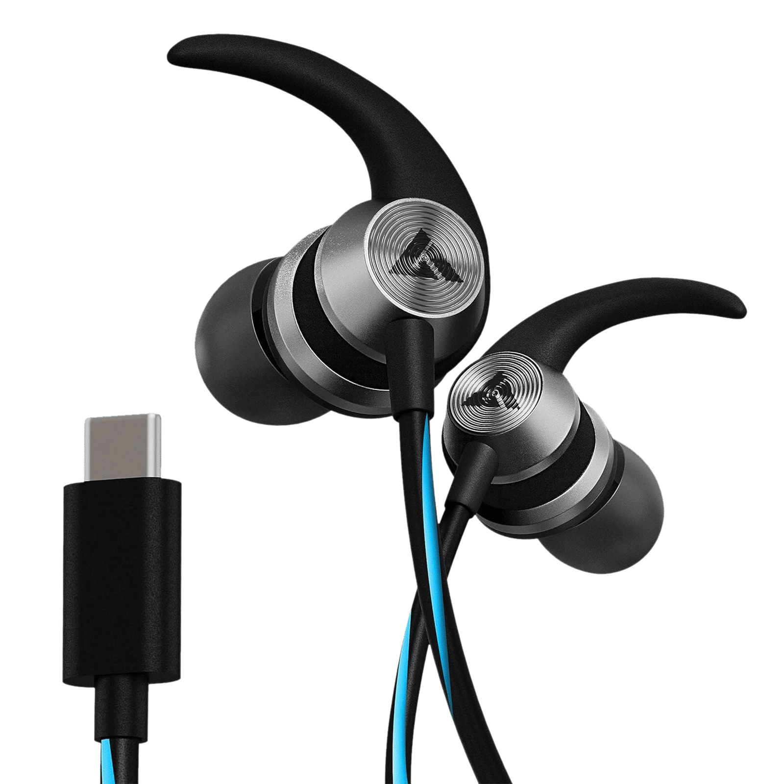 GOBOULT (formerly Boult) X1 Pro Wired Earphone with Mic (USB Type-C Connector, In Ear, Blue