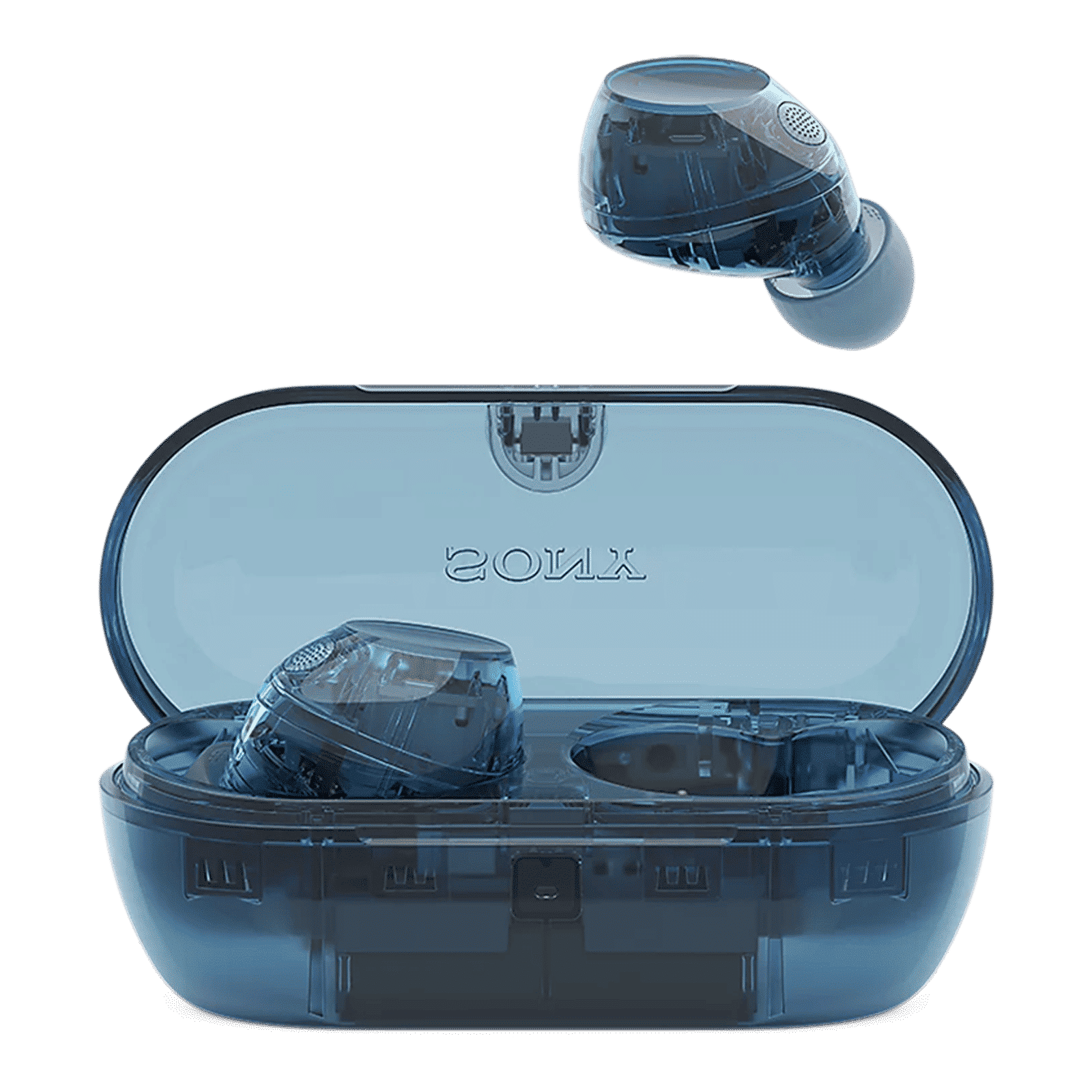 SONY WF-C710N TWS Earbuds with Advanced Noise Cancellation (IPX4 Water Resistant, Noise Sensor Technology, Glass Blue)