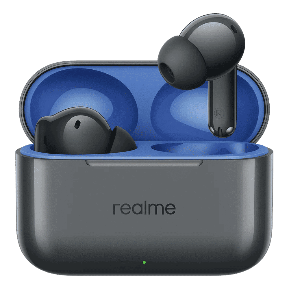 realme Buds T200 TWS Earbuds with Active Noise Cancellation (IP55 Water & Dust Resistant, Dual Device Connection 2.0, Mystic Grey)