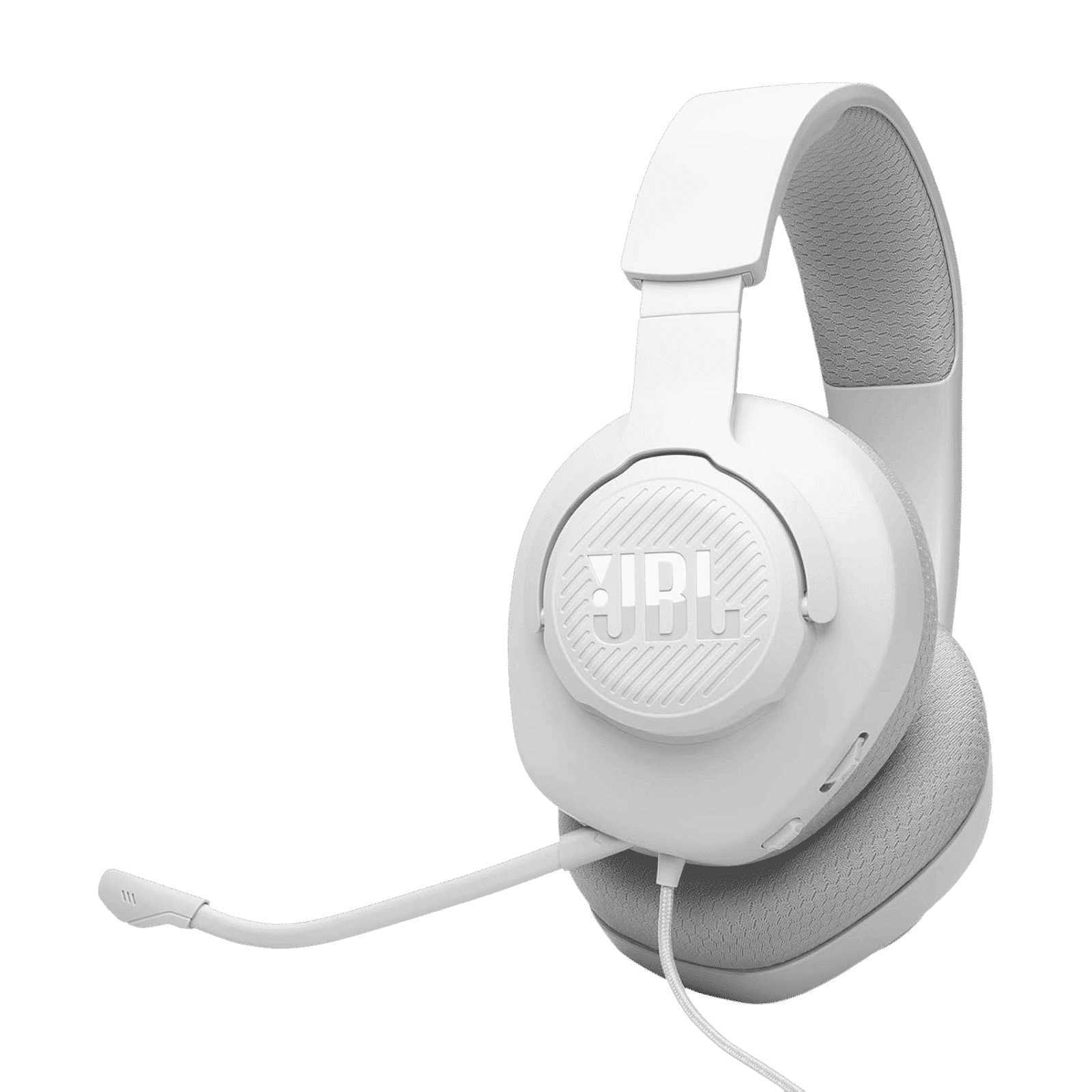 JBL Quantum 100M2 Wired Gaming Headset (Detachable Microphone, Over Ear, White)