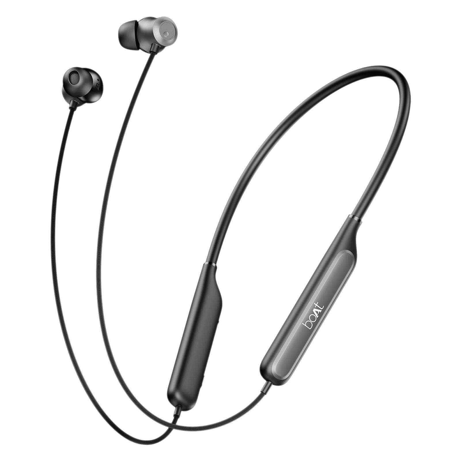 boAt Rockerz 210 Neckband with Adaptive Noise Cancellation (IPX4 Sweat Resistant, ASAP Charge Technology, Onyx Black)