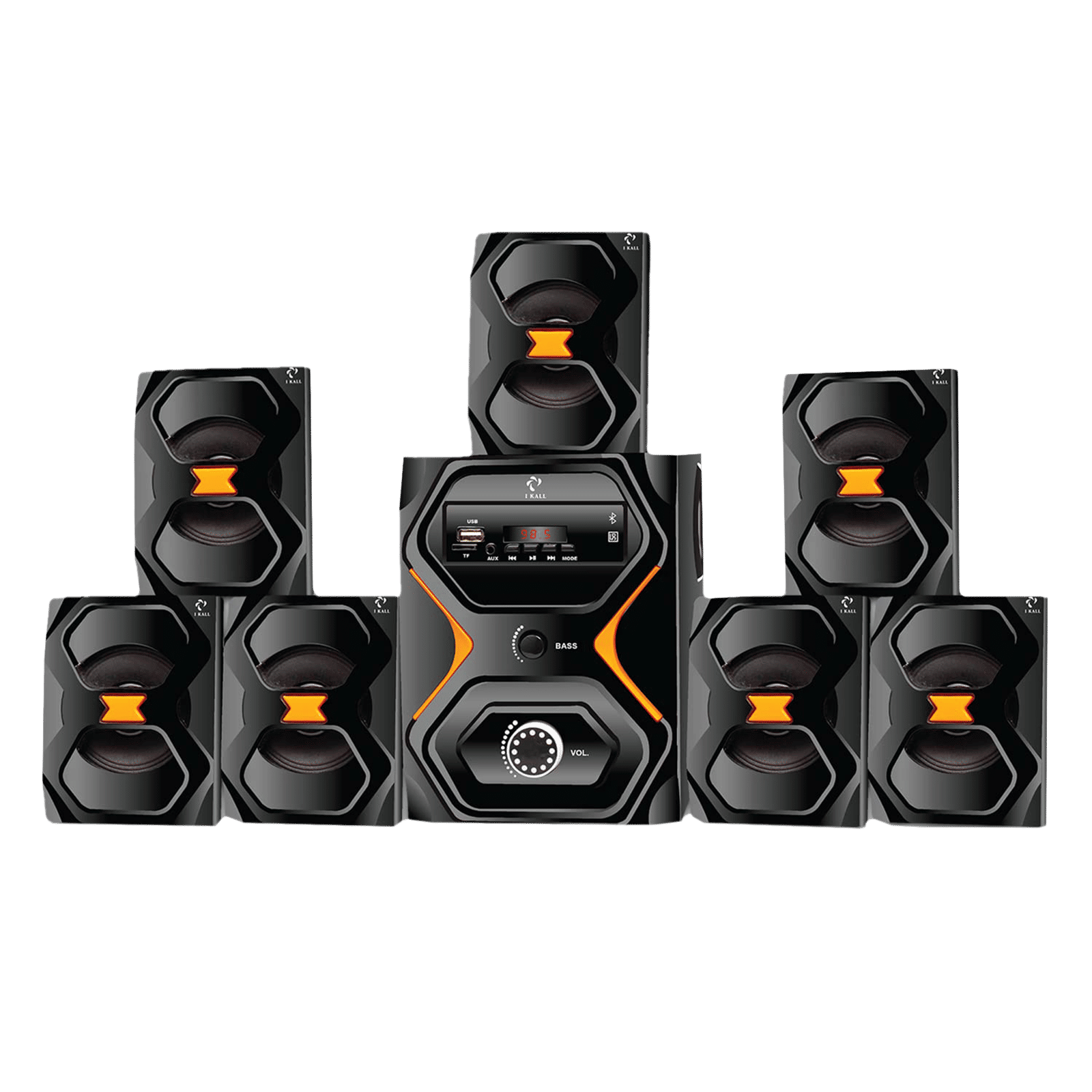 I KALL IK-2222 90 Watts Multimedia Standard Home Theatre with  Remote(Room-filling Audio, Channel, Black)