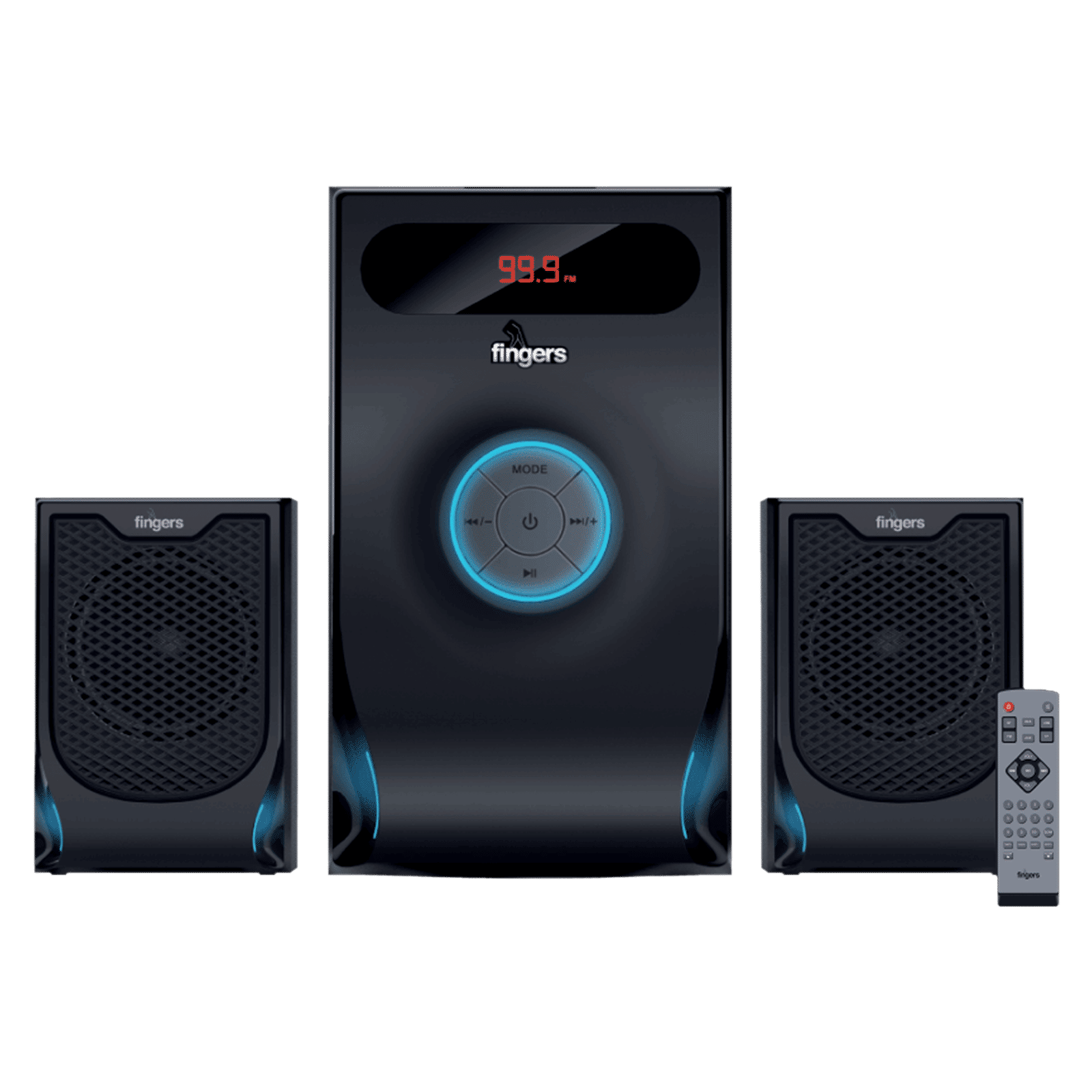 fingers Joshhh 20W Multimedia Speaker (Powerful Bass, 2.1 Channel, Classic Black)