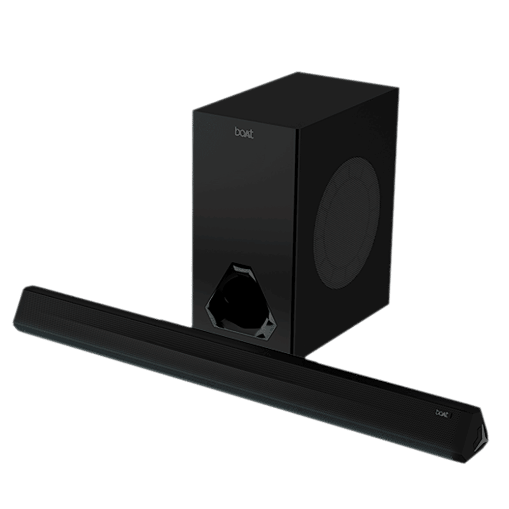 boAt Aavante Bar Aura 160W Bluetooth Soundbar with Remote (Surround Sound, 2.1 Channel, Black)