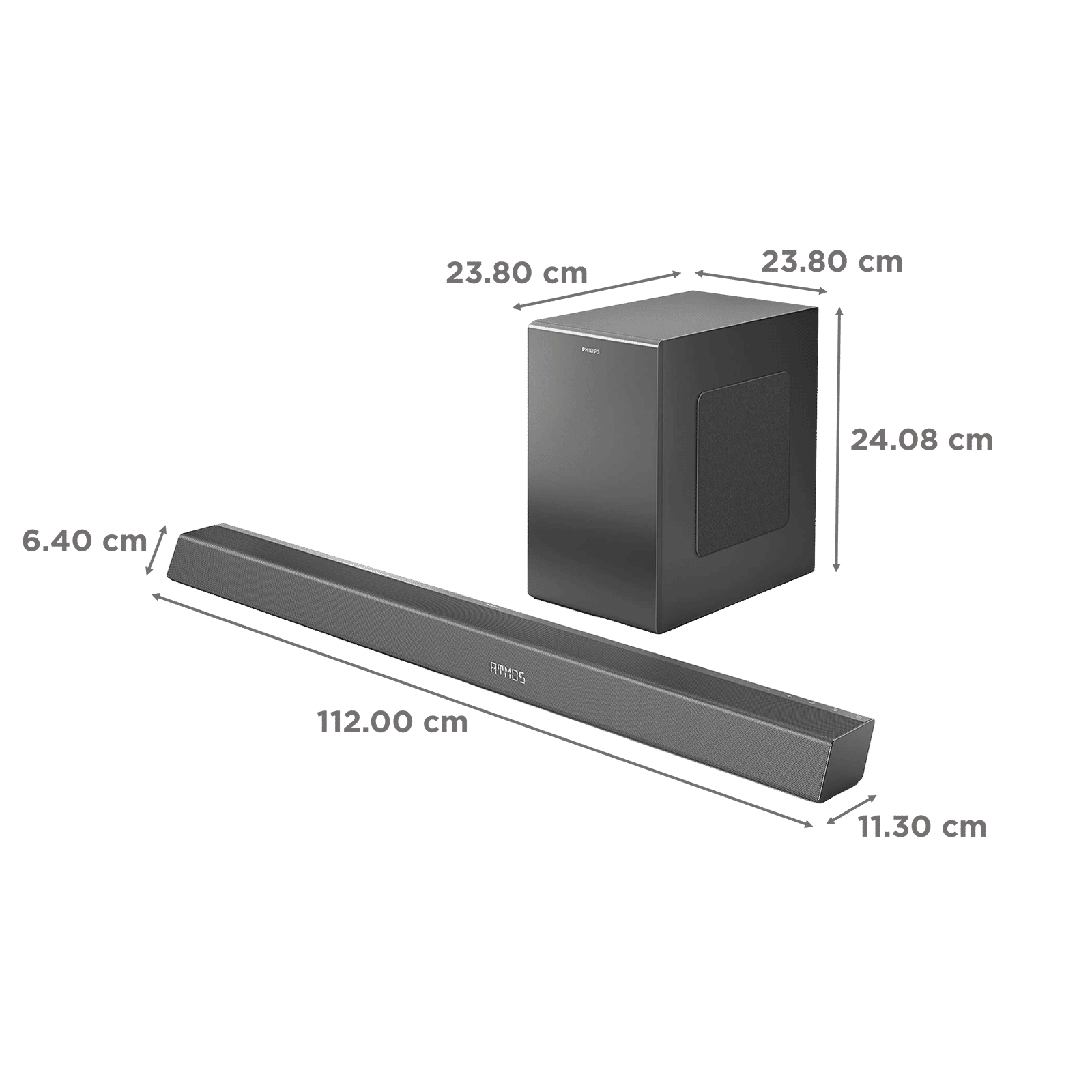 Philips 5.1.2 CH Dolby Atmos Soundbar, 780Watt