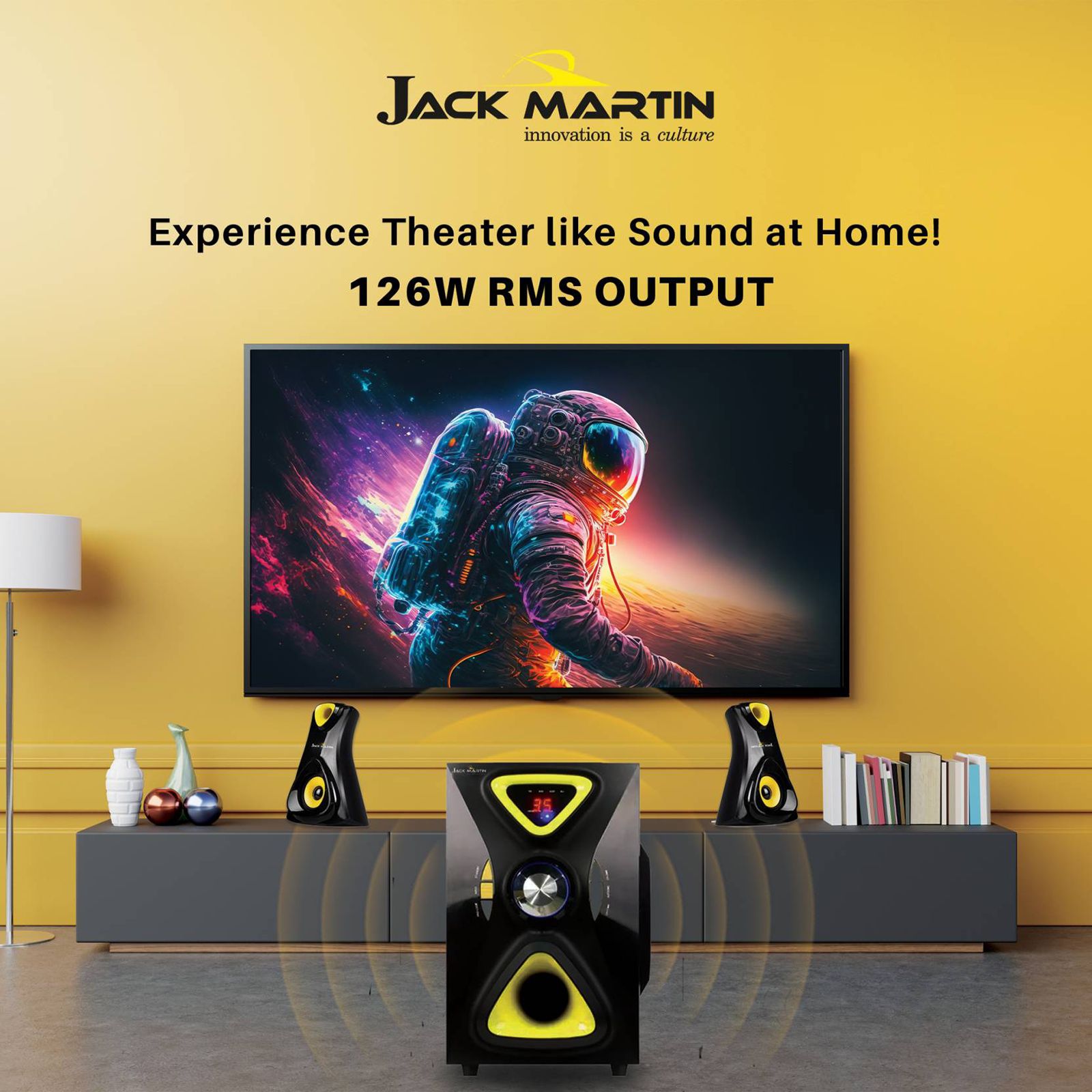 Buy Jack Martin 126W Bluetooth Home Theatre with Remote (Heavy