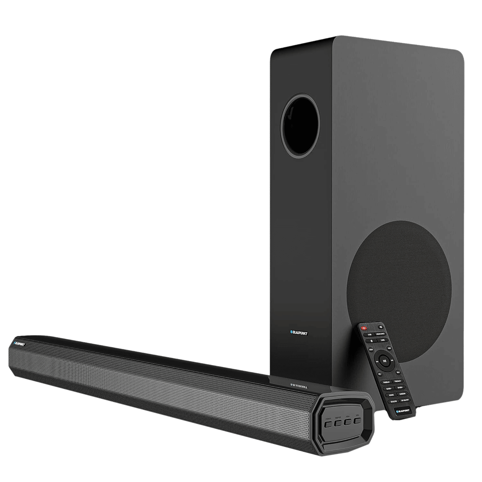 Blaupunkt SBW250 200W Bluetooth Soundbar with Remote (Powerful Surround Sound, 2.1 Channel, Black)