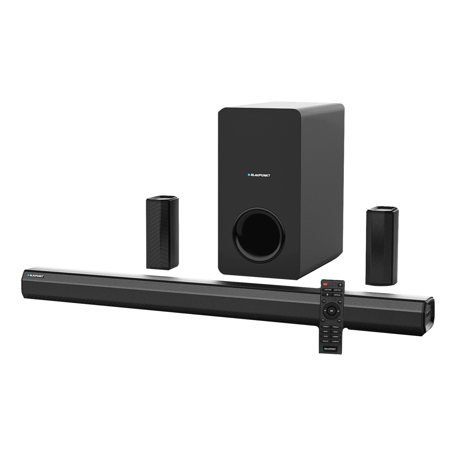 Blaupunkt SBW550 300 Watt Sound Bar with Remote ( 360 Degree Surround Sound, 5.1 Channel, Black )