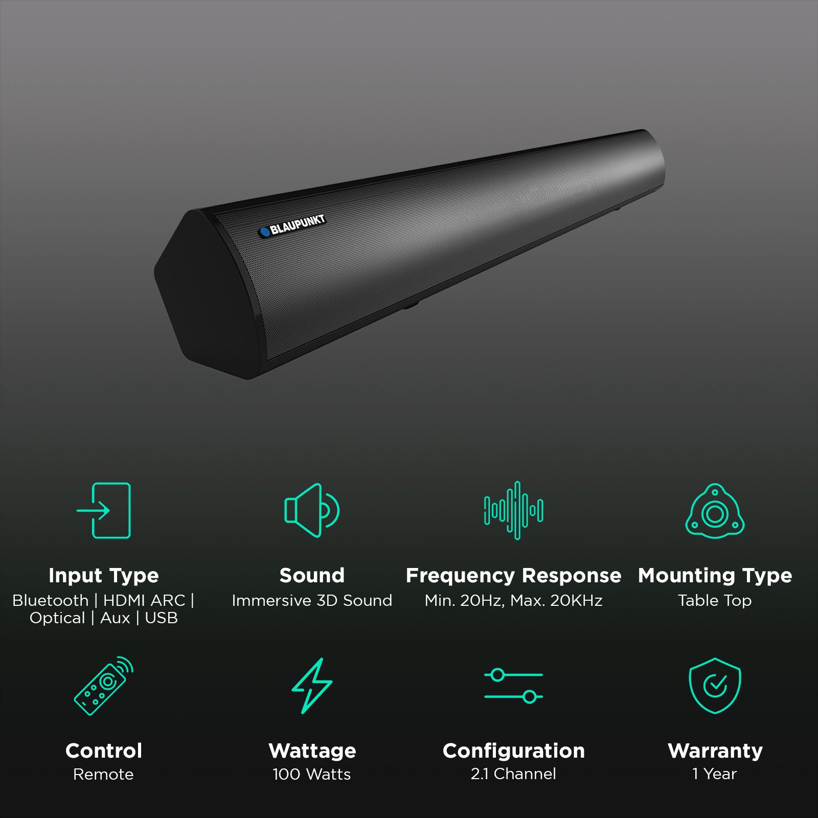 Bluetooth Speaker Blaupunkt Sba01 100w Soundbar Review Soundbar