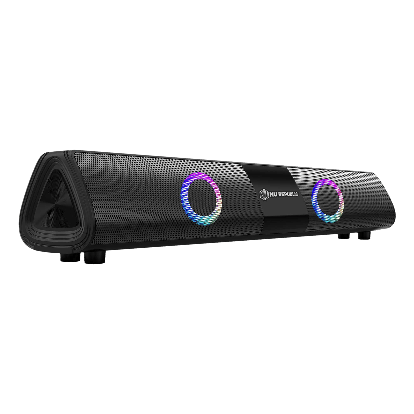 Nu Republic Party Box 20W Bluetooth Soundbar (360 Degree Surround Sound, 2.0 Channel, Black)