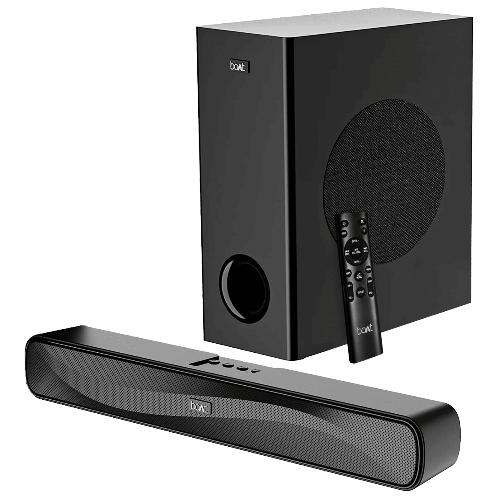 boAt Aavante Bar A1040 50W Bluetooth Soundbar with Remote (boAt Signature Sound, 2.1 Channel, Premium Black)