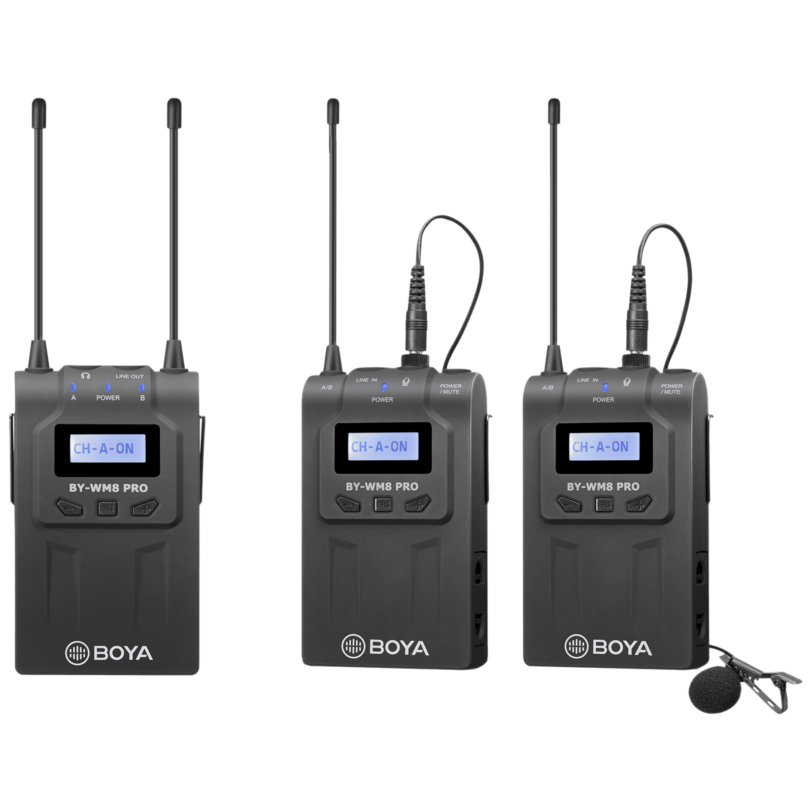 Boya 3.5 Jack Wireless Microphone with Mute Function (Black)
