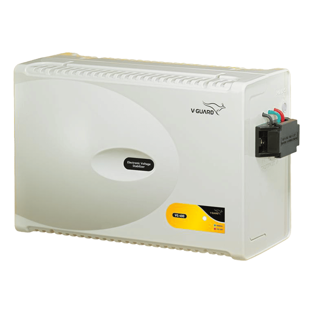 V-Guard 12 Amps Voltage Stabilizer For 1.5T Air Conditioner (170 - 270 V, Smart Digital Display, VG 400, Grey)