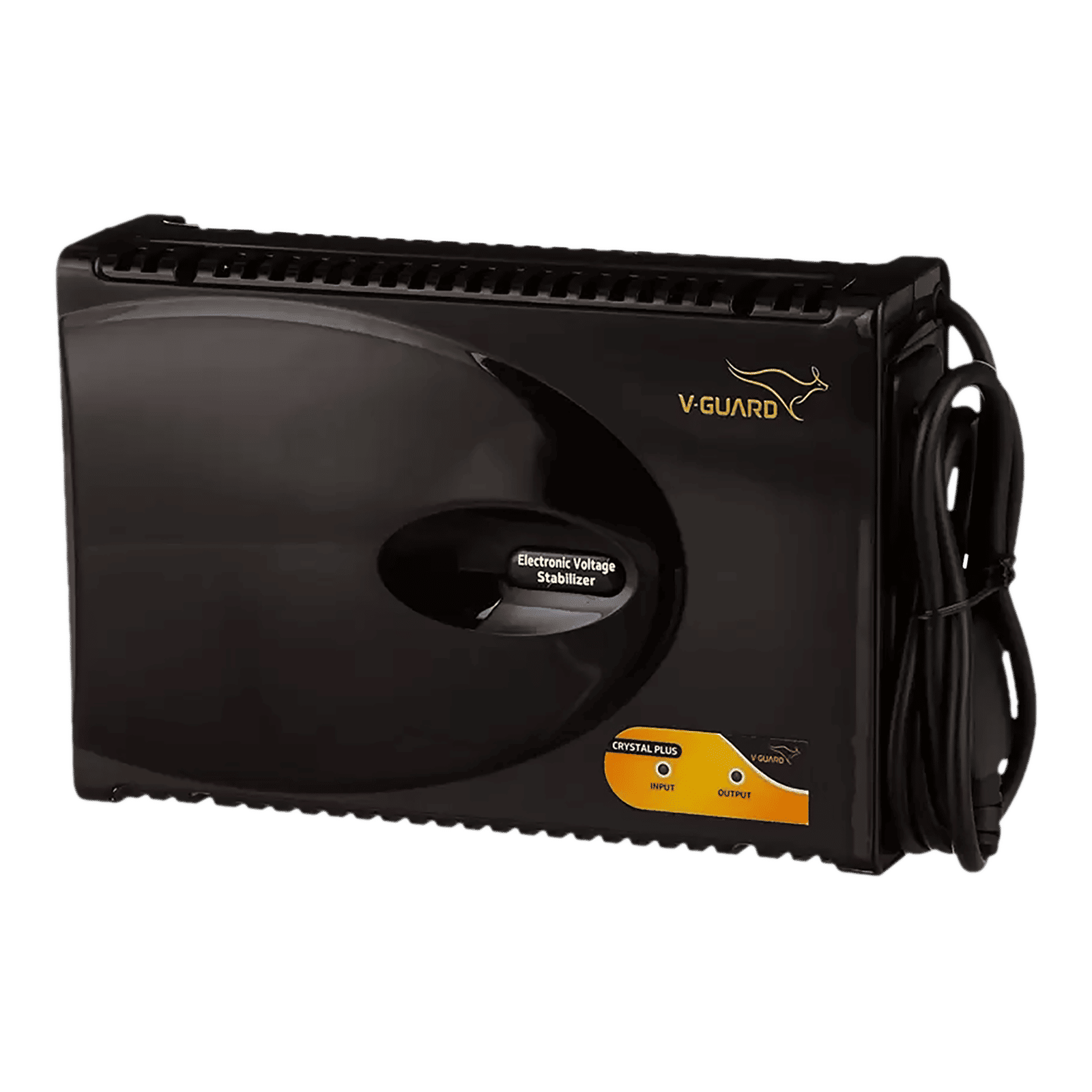 V-Guard Crystal Plus 3 Amps Voltage Stabilizer For Up to 140cm (55") TV + 1 SetTop Box + 1 Home Theatre (90 - 290 V, Thermal Overload Protection, Black)