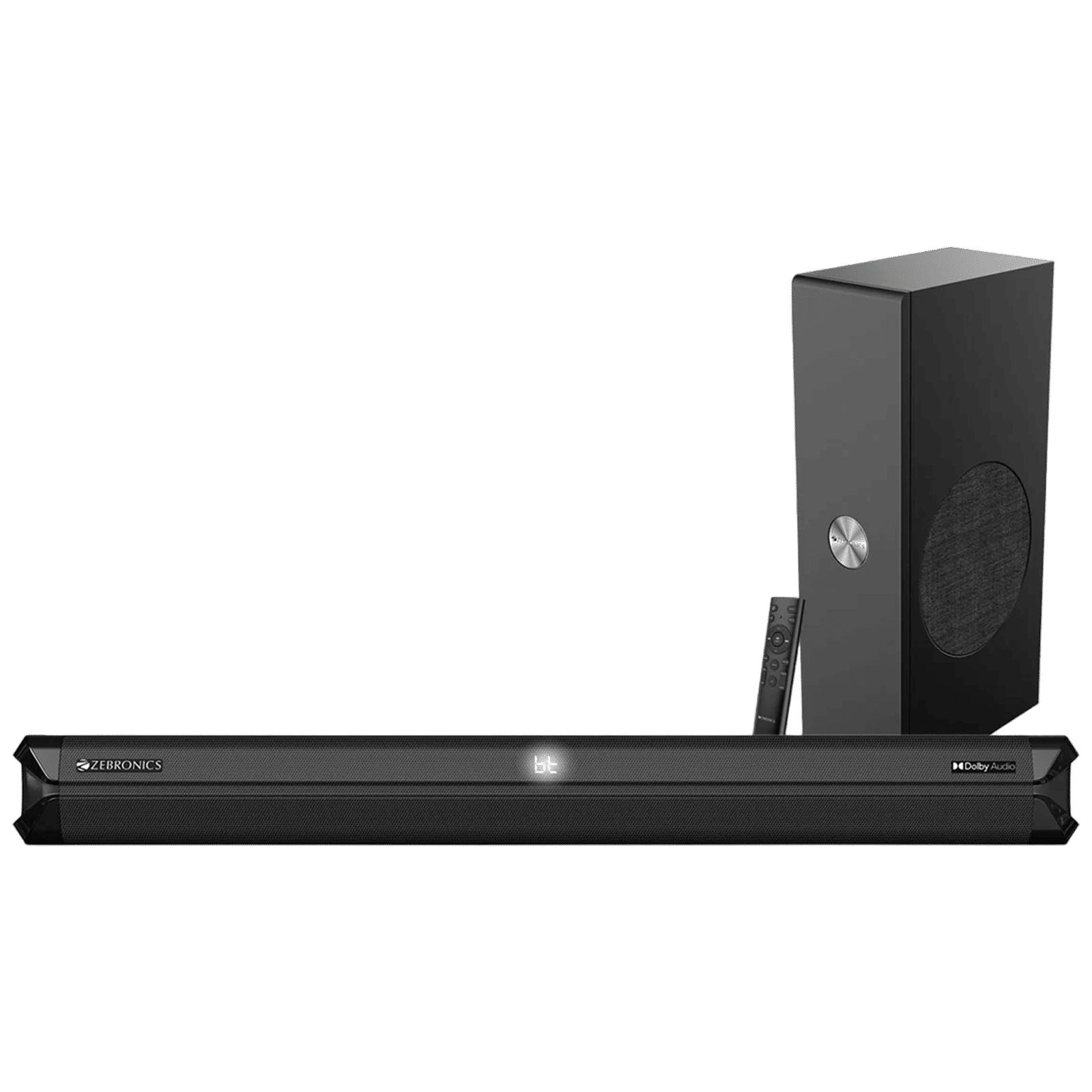 ZEBRONICS Juke Bar 500 160W Bluetooth Soundbar With Remote (Dolby Audio, 2.1 Channel, Black)