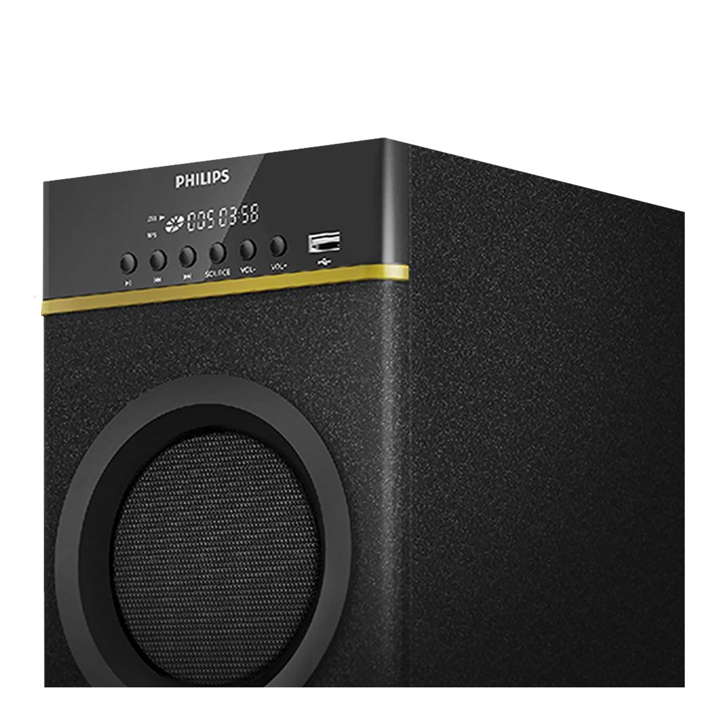 Philips 2.0 Tower Speaker with Bluetooth, 80W