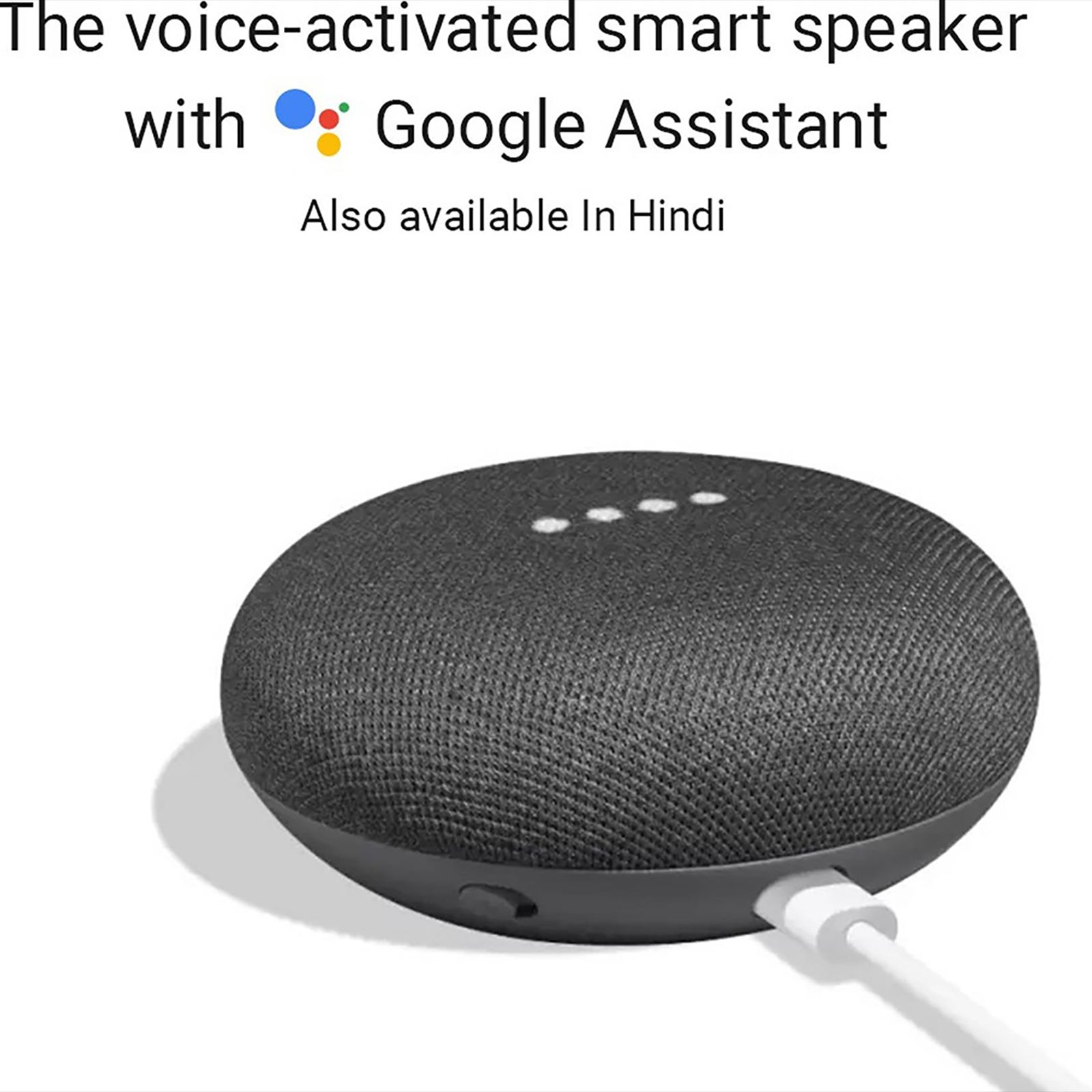Google Home Mini with Google Assistant Compatible Smart Wi-Fi Speaker  (Far-Field Voice Recognition, Black)