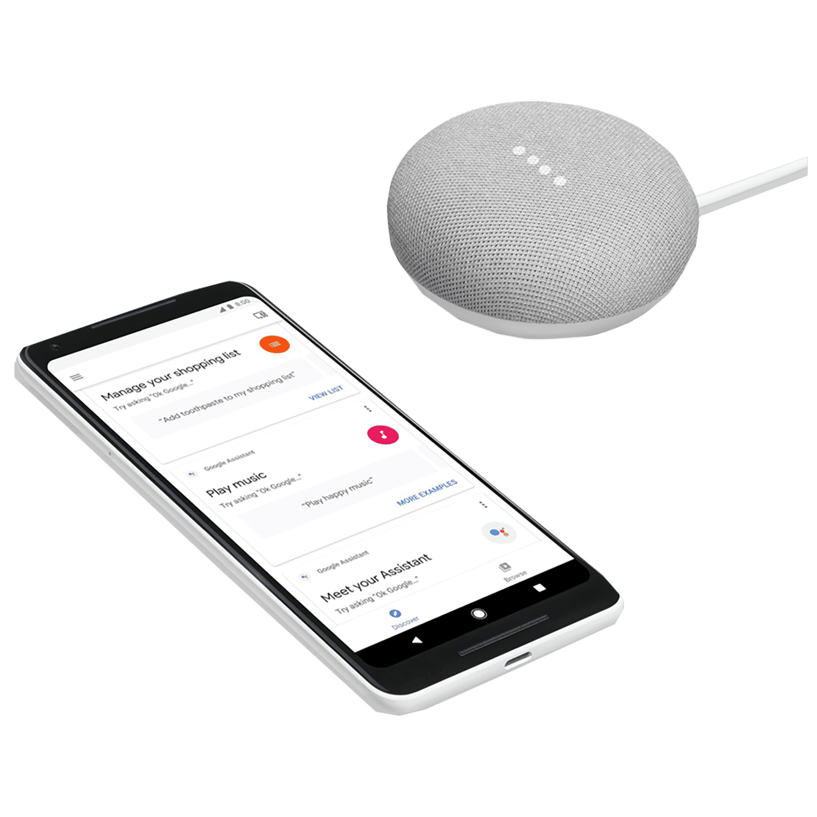 Buy Google Home Mini with Google Assistant Compatible Smart Wi-Fi