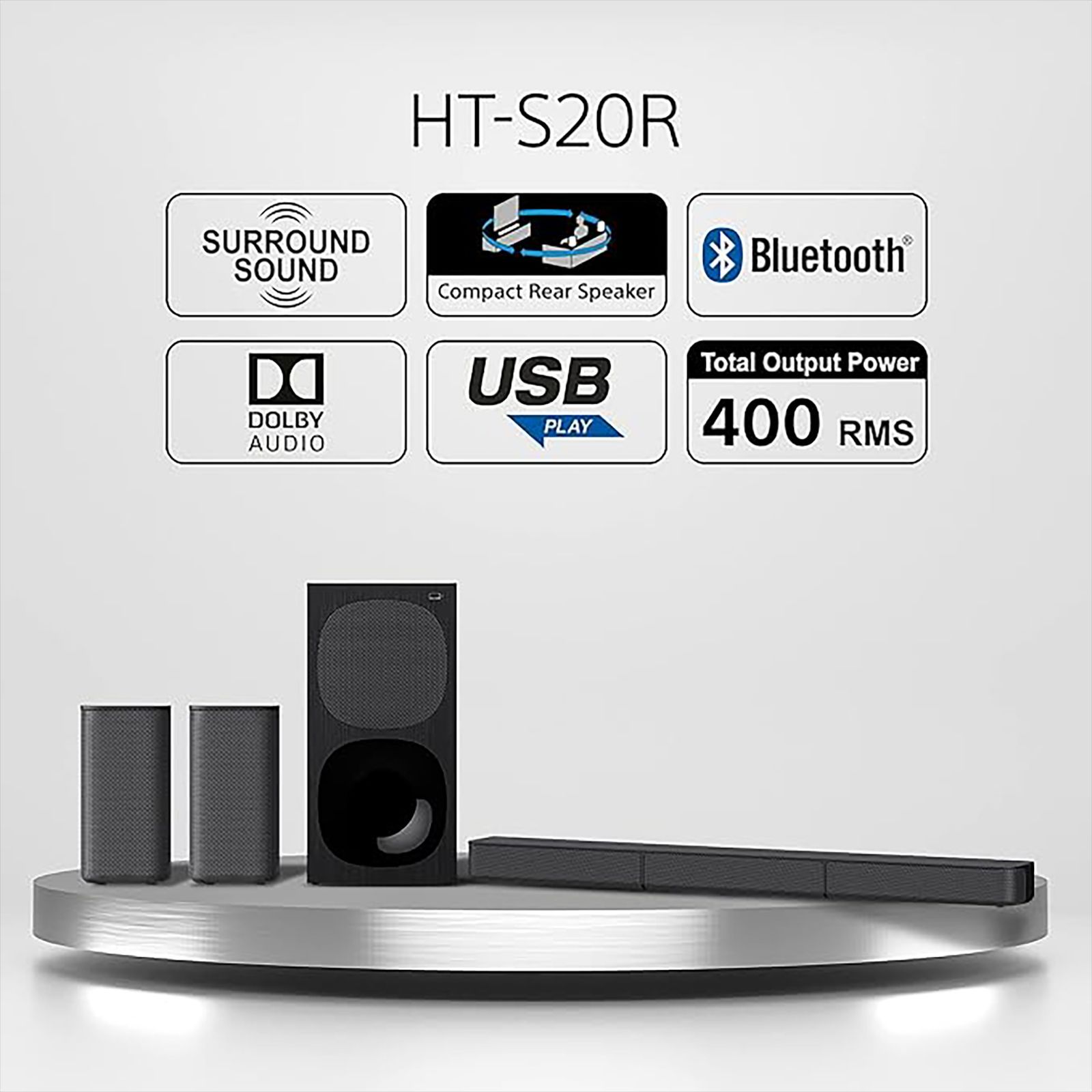 Buy SONY HT-S20R 400W Bluetooth Home Theatre with Remote (Dolby
