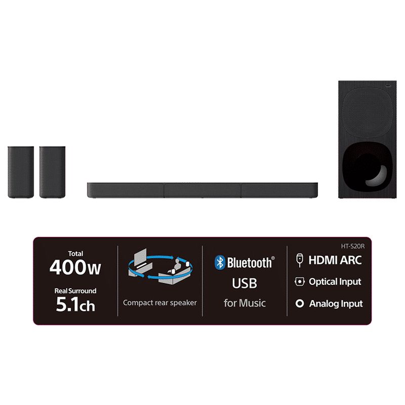 Buy SONY HT-S20R 400W Bluetooth Home Theatre with Remote (Dolby