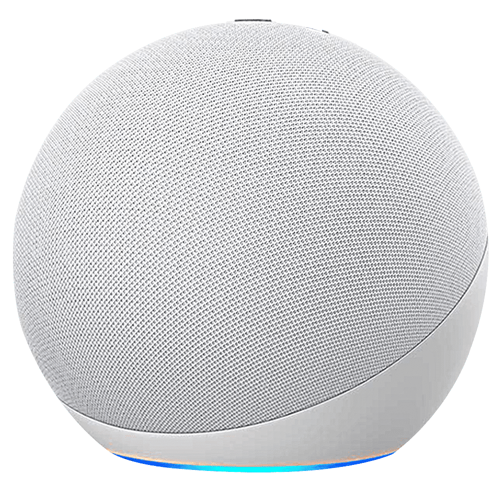 amazon Echo Dot (4th Gen) with Built-in Alexa Smart Wi-Fi Speaker (Controls Smart Devices, White)