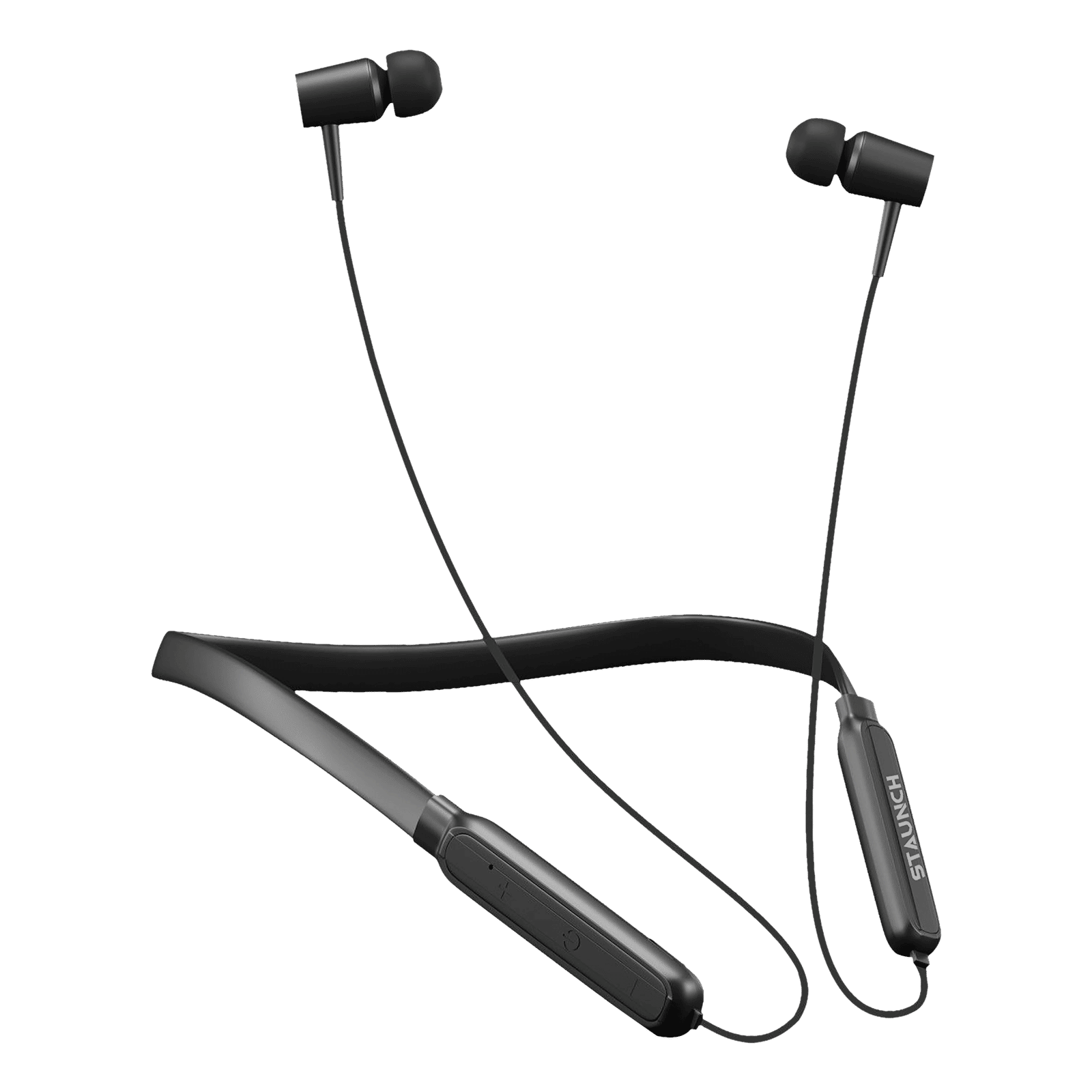 STAUNCH Flex 100 Neckband with Noise Isolation (IPX4 Water Sweat  Resistant, Deep Bass Technology, Black)