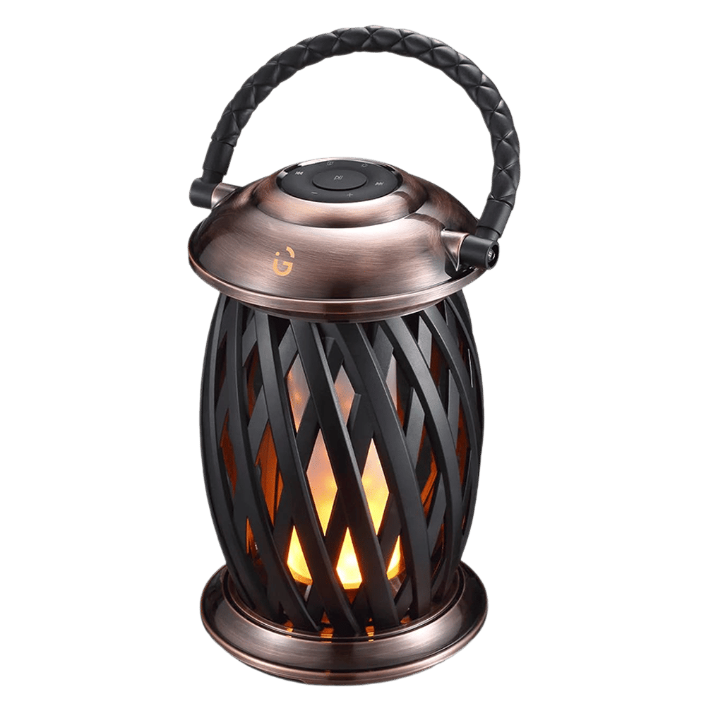 iGear Cosmic 10W Portable Bluetooth Speaker (IP65 Water Resistant, Ambient Light, Brown)