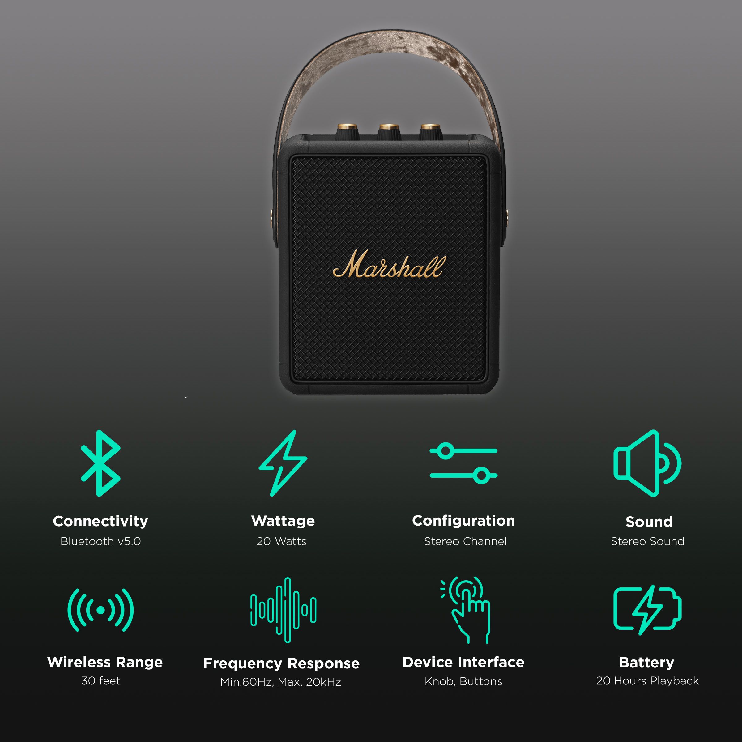 Marshall Stockwell II MS-STWL2-BLKBR